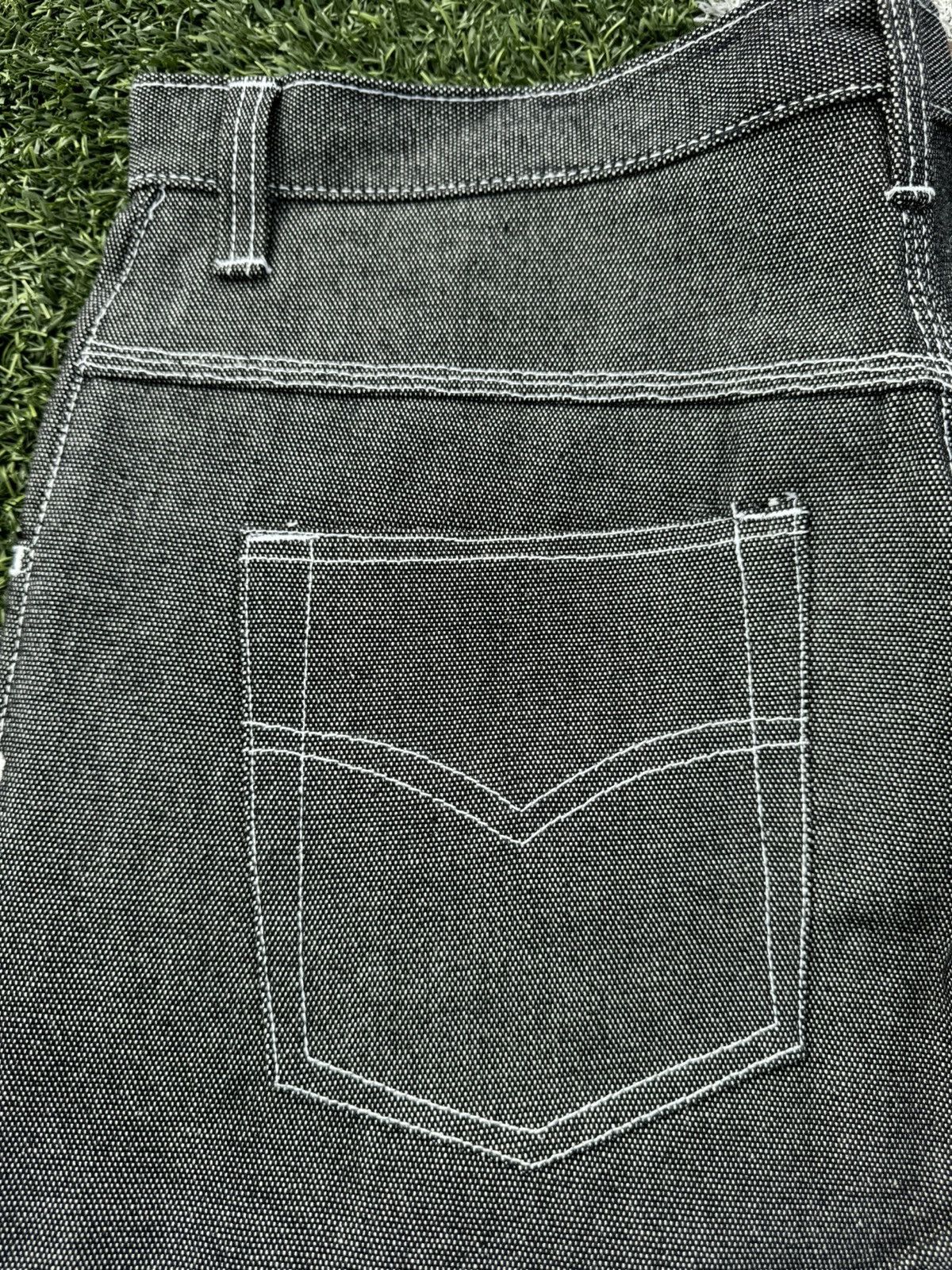 Calvin Klein × Vintage Vintage Calvin Klein Y2K Silver Baggy Denim Jeans Size US 34 / EU 50 - 7 Thumbnail