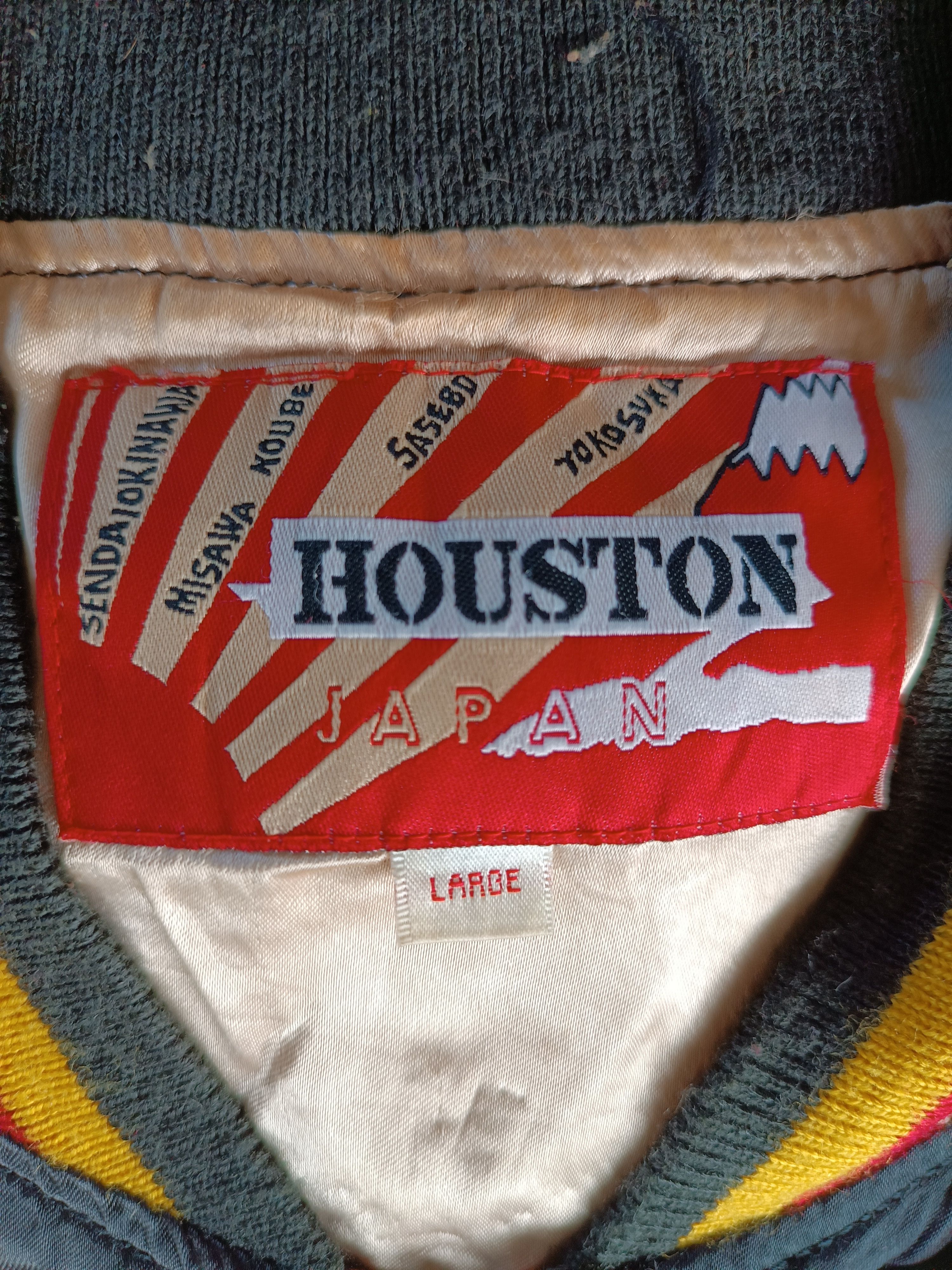Japanese Brand RARE Houston Japan Sukajan Embroidery Satin Sweater SW008 Size US L / EU 52-54 / 3 - 10 Thumbnail