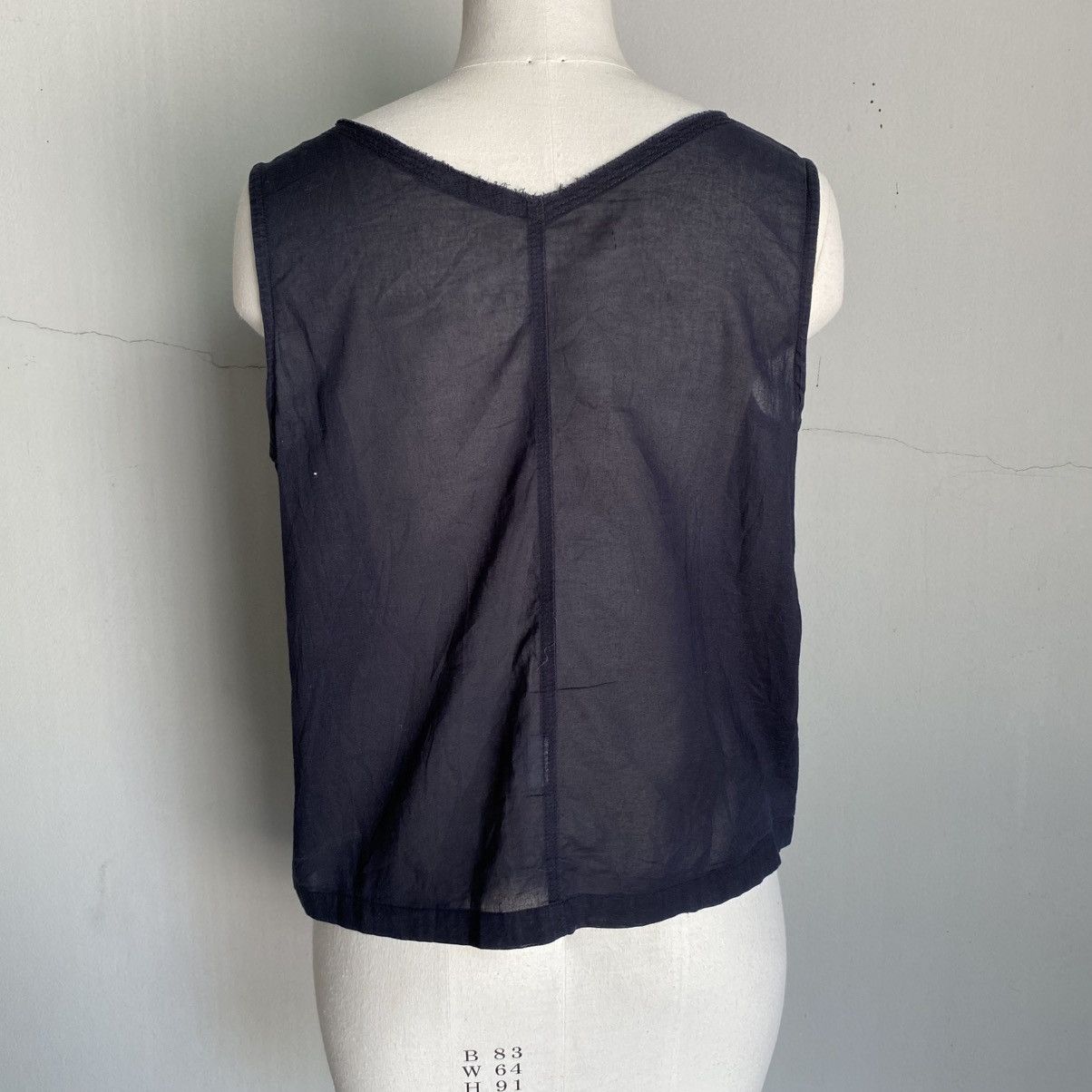 Zucca ZUCCA Black Sleeveless Blouse Size M / US 6-8 / IT 42-44 - 11 Thumbnail