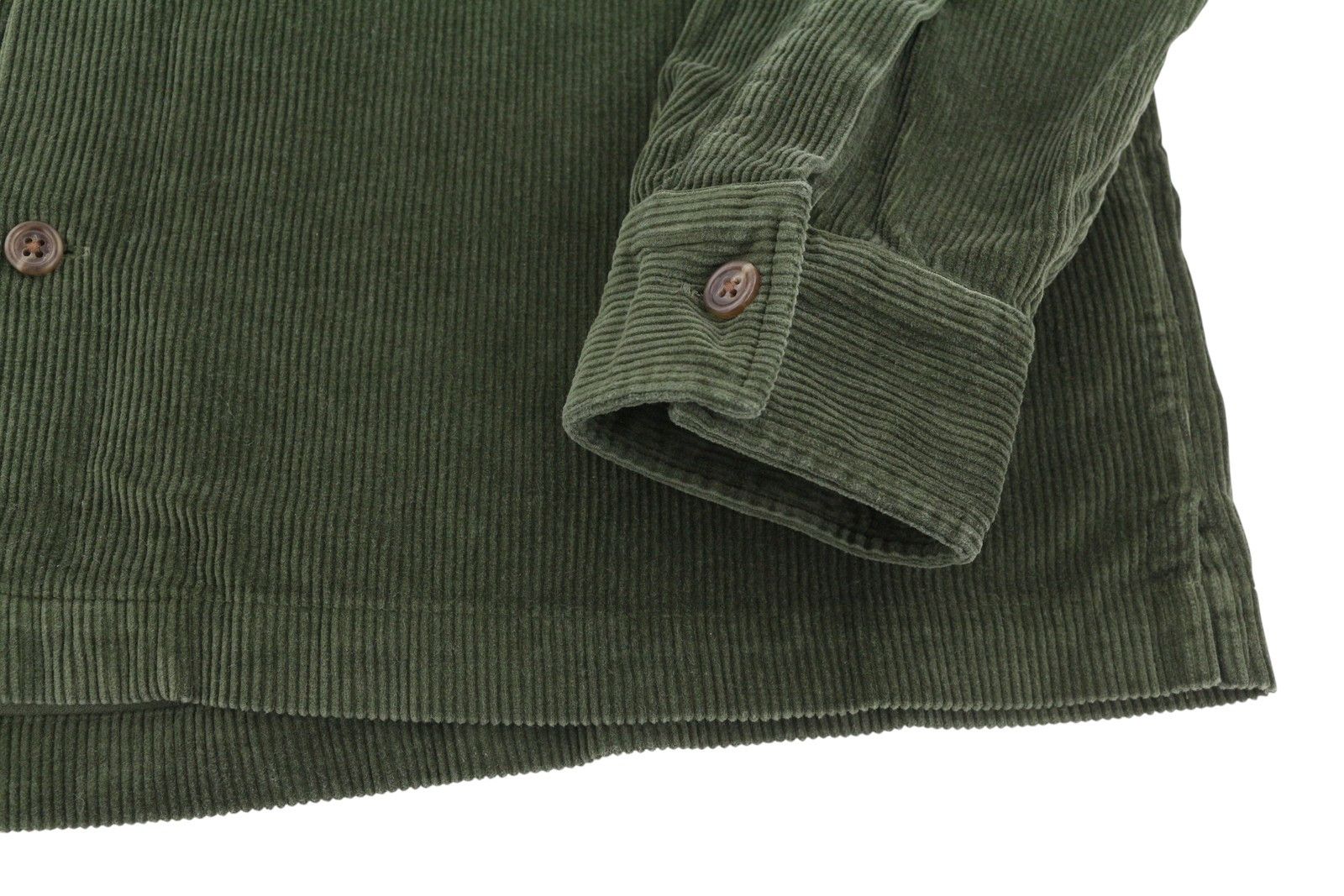 Ralph Lauren M Green Corduroy Fit Patch Pockets Logo Shirt 86988 Size US M / EU 48-50 / 2 - 6 Thumbnail
