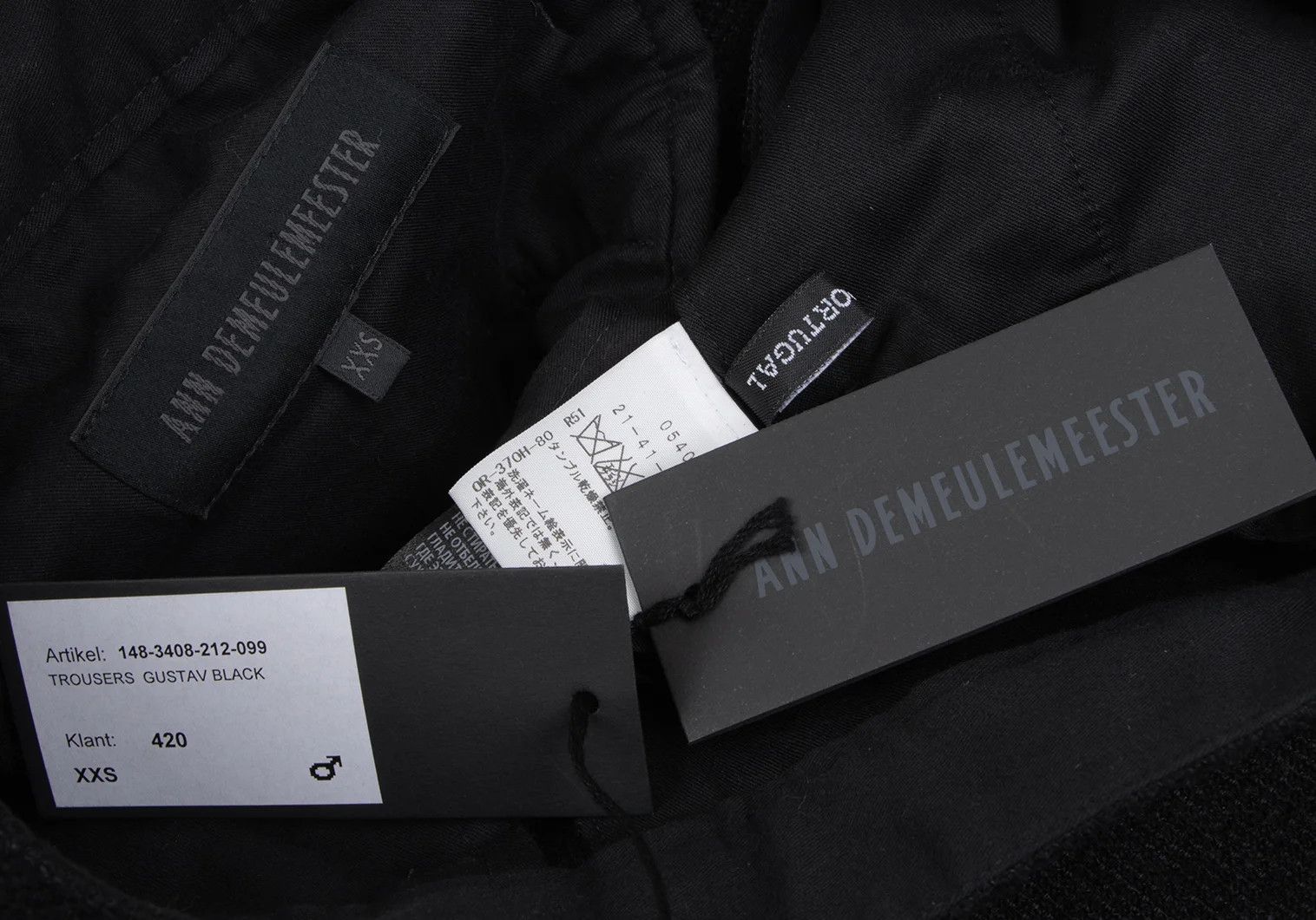 Ann Demeulemeester Wool Blend Button Fly Pants in Black XXS Size US 26 / EU 42 - 16 Thumbnail