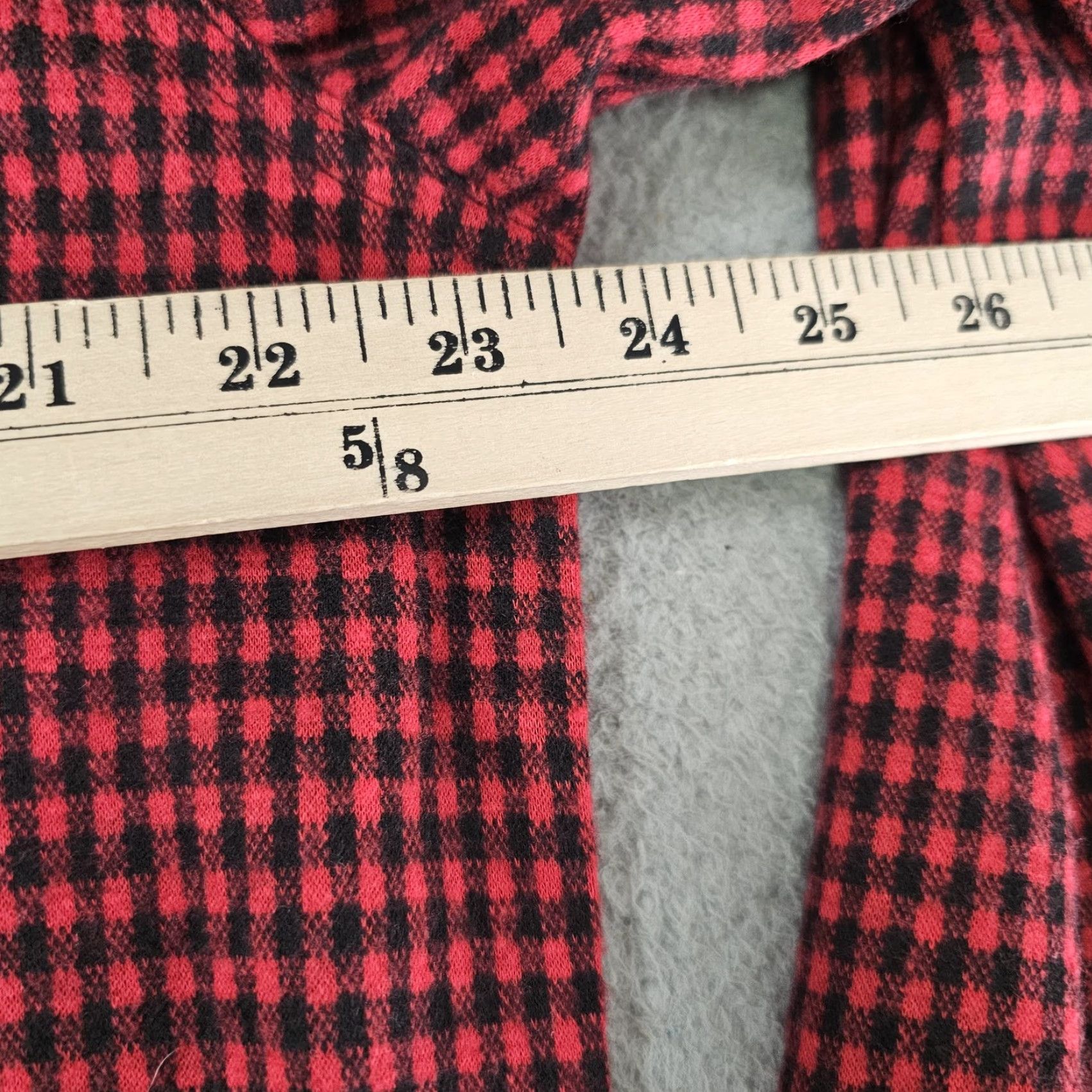 Chaps Chaps Mens Medium Red Black Lakeland Knit Plaid Button-Down Long Sleeve Shirt Size US M / EU 48-50 / 2 - 7 Thumbnail
