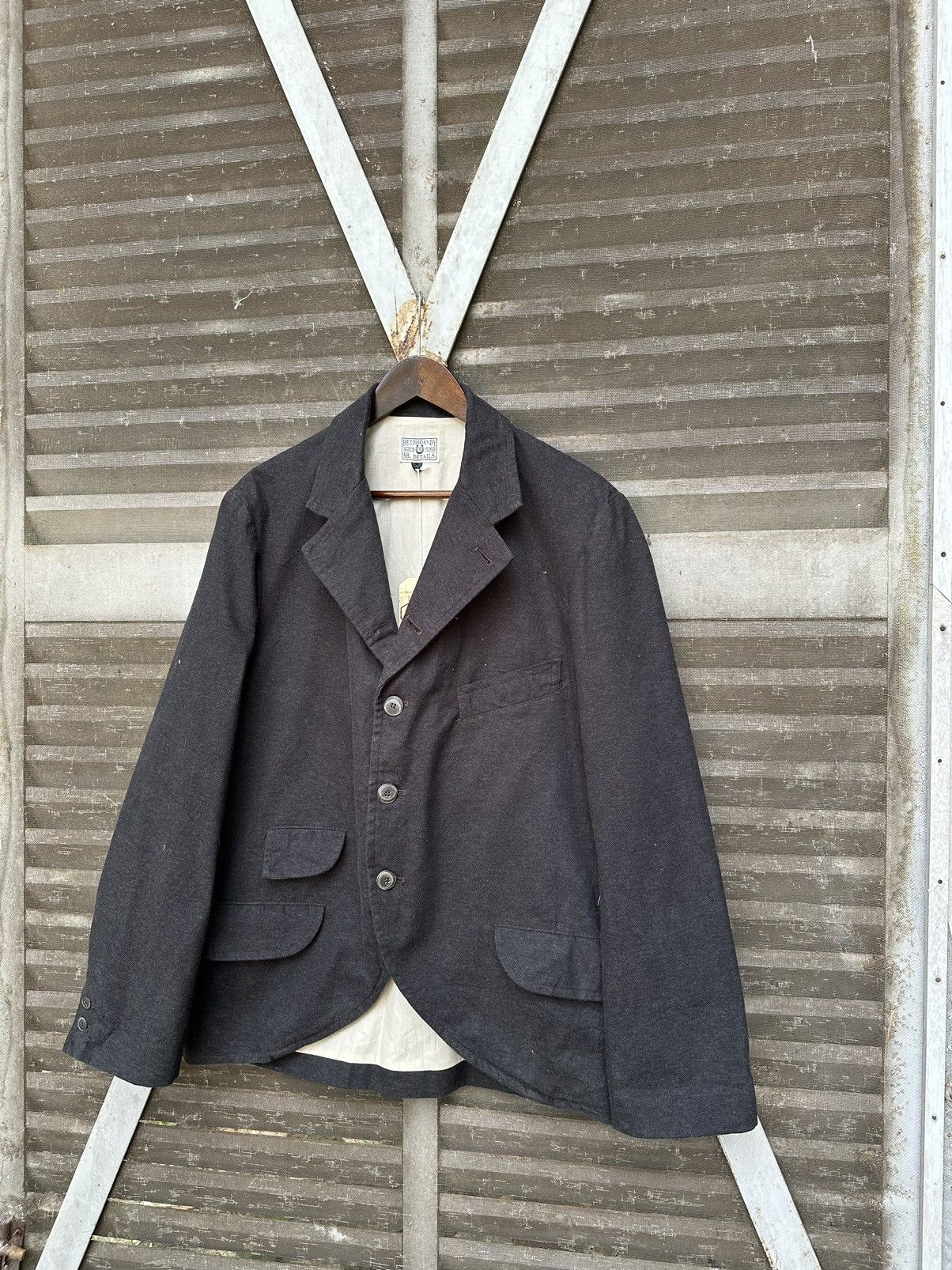 Vintage 👹RetroDandy Rare Design Wool Blazer Jacket Size US M / EU 48-50 / 2 - 5 Thumbnail