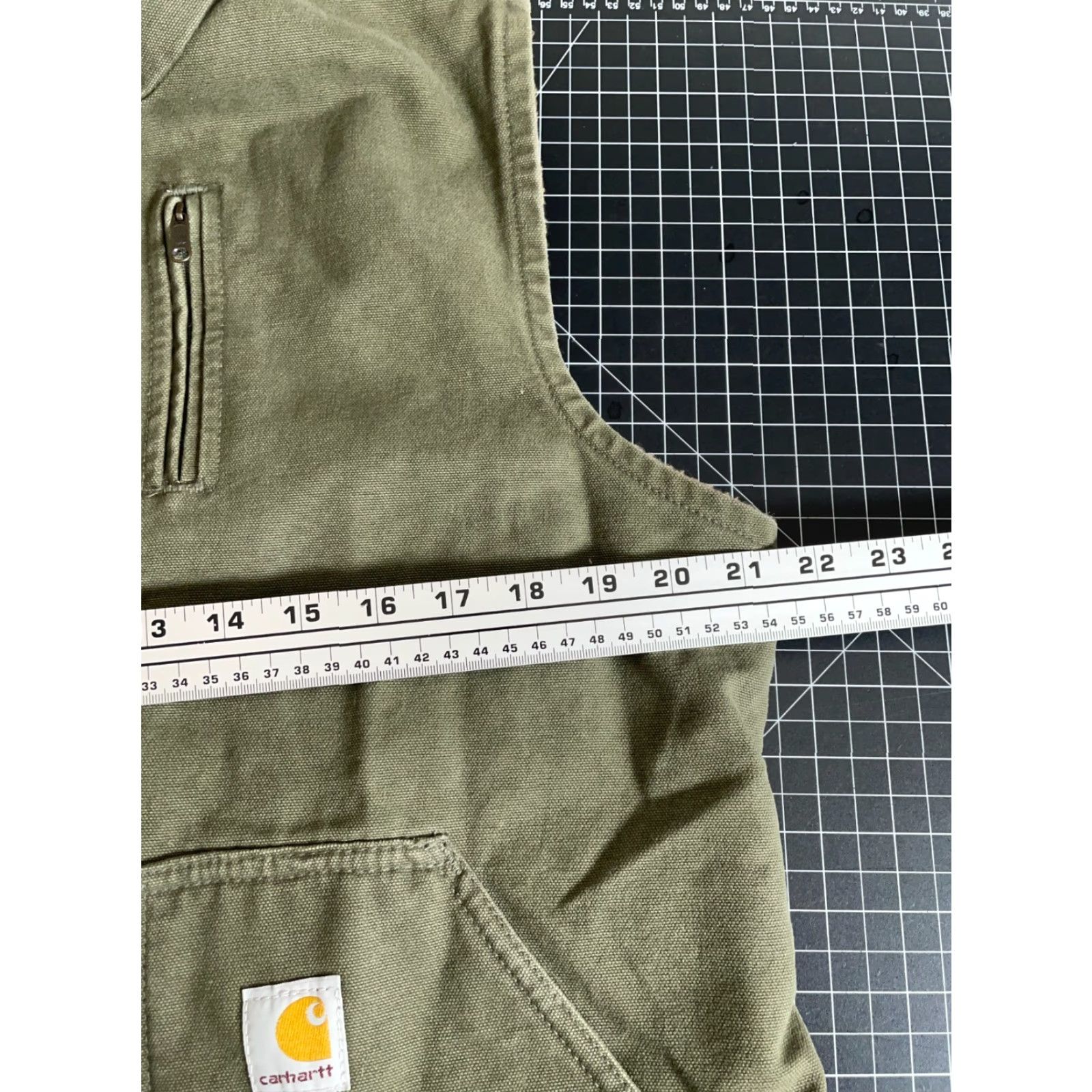 Carhartt VINTAGE Carhartt Vest Women's Large Green Sherpa Lined Canvas Zip Up WV001 LOV Mock Neck Size L / US 10 / IT 46 - 5 Thumbnail
