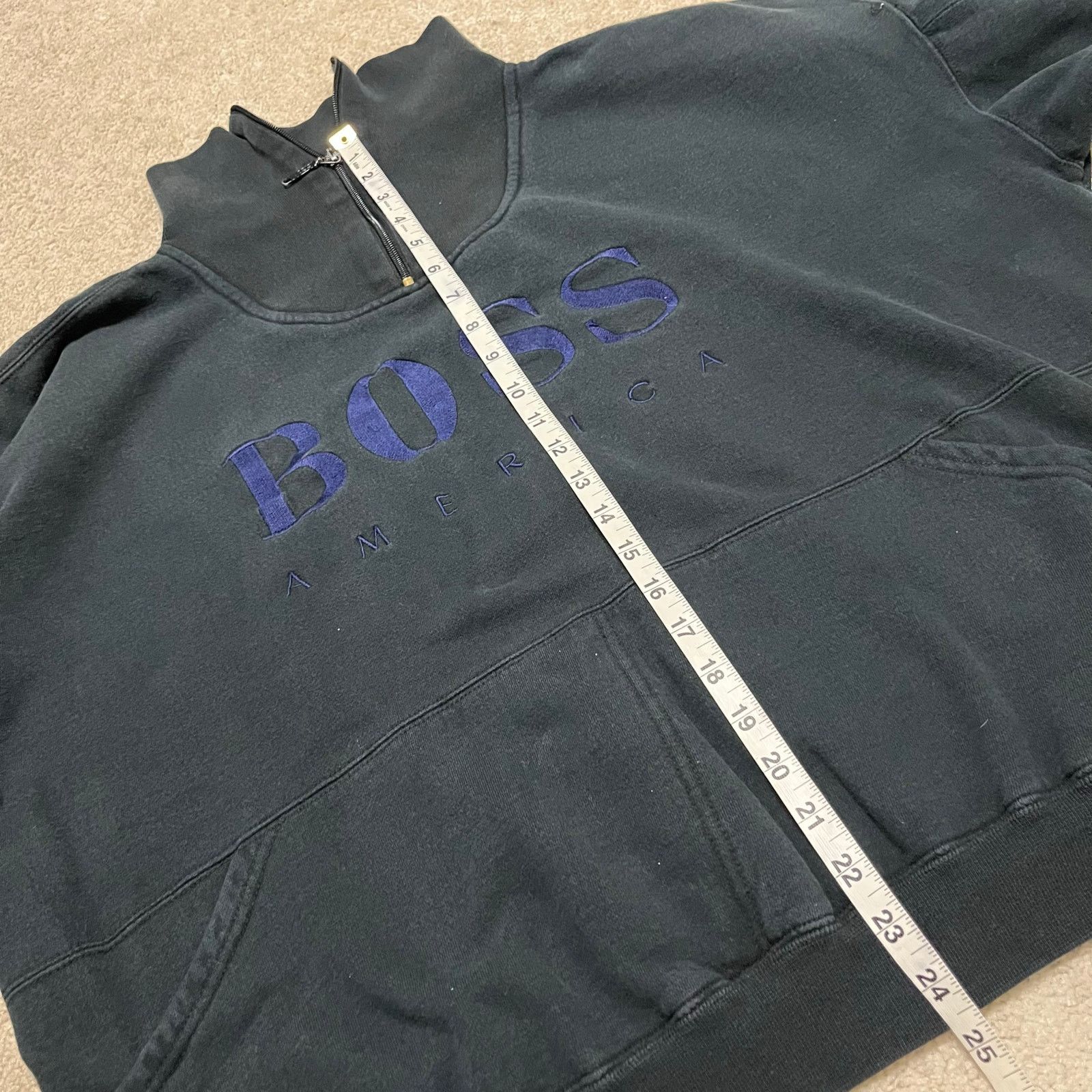Other Y2K Boss America Turtle Neck Quarter Zip Black Jacket XL Size US XL / EU 56 / 4 - 5 Thumbnail