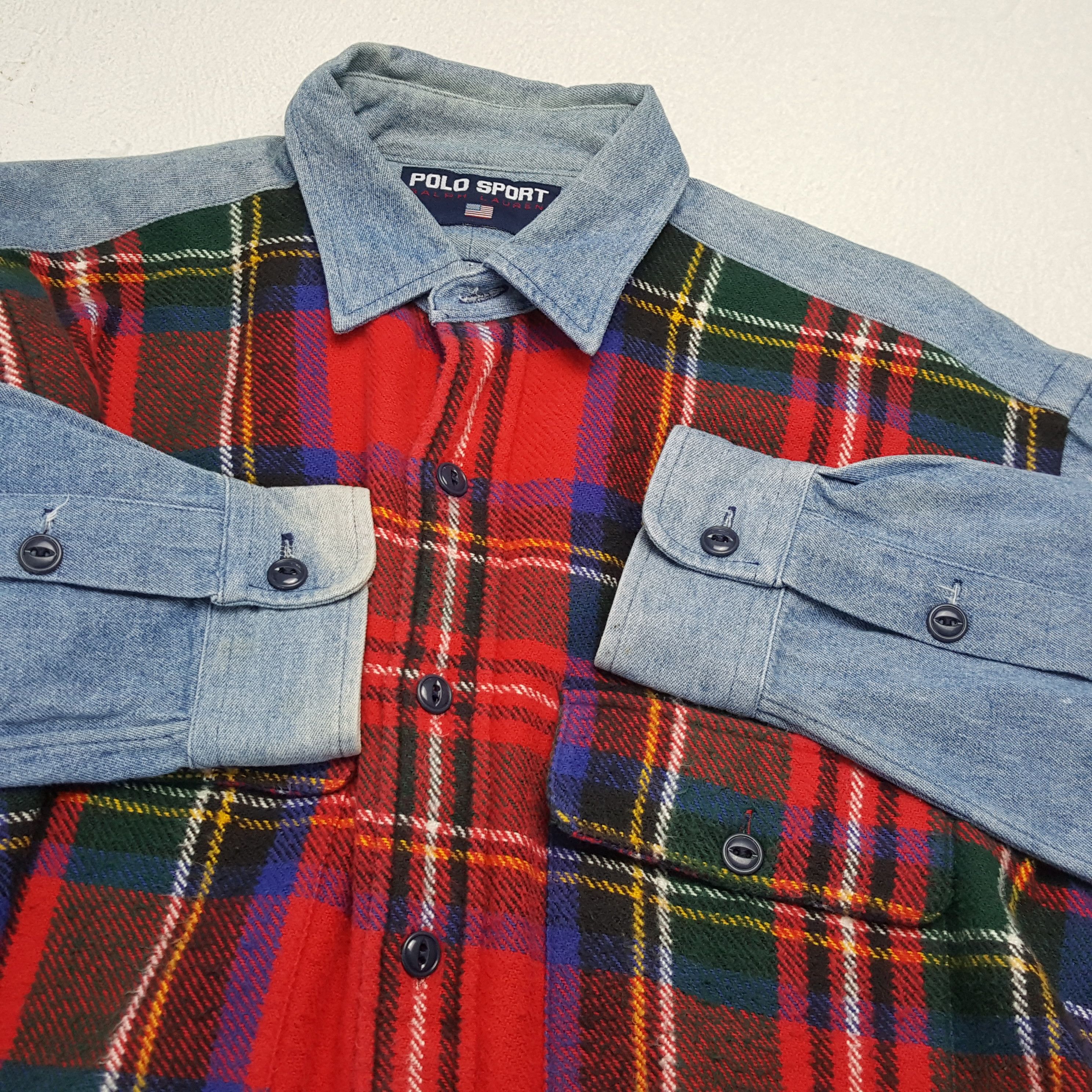 POLO SPORT RALPH LAUREN Double Pocket Rare Design Shirt