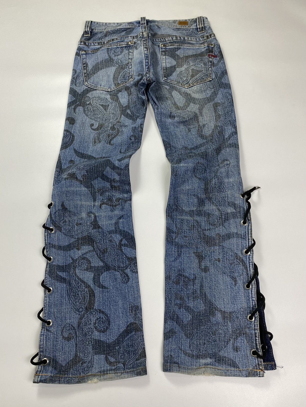 Hysteric Glamour Flare laces jeans nicole club for men style Size US 28 / EU 44 - 2 Thumbnail