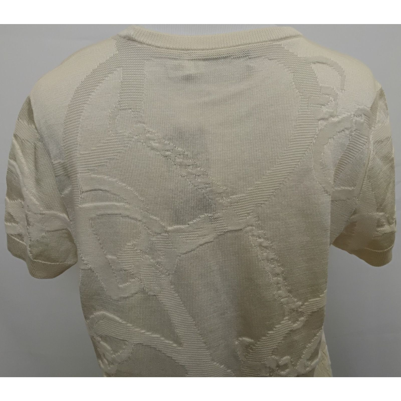Ralph Lauren Ralph Lauren Women's Short Sleeve Sweater L Cream NWT Size XL / US 12-14 / IT 48-50 - 6 Thumbnail