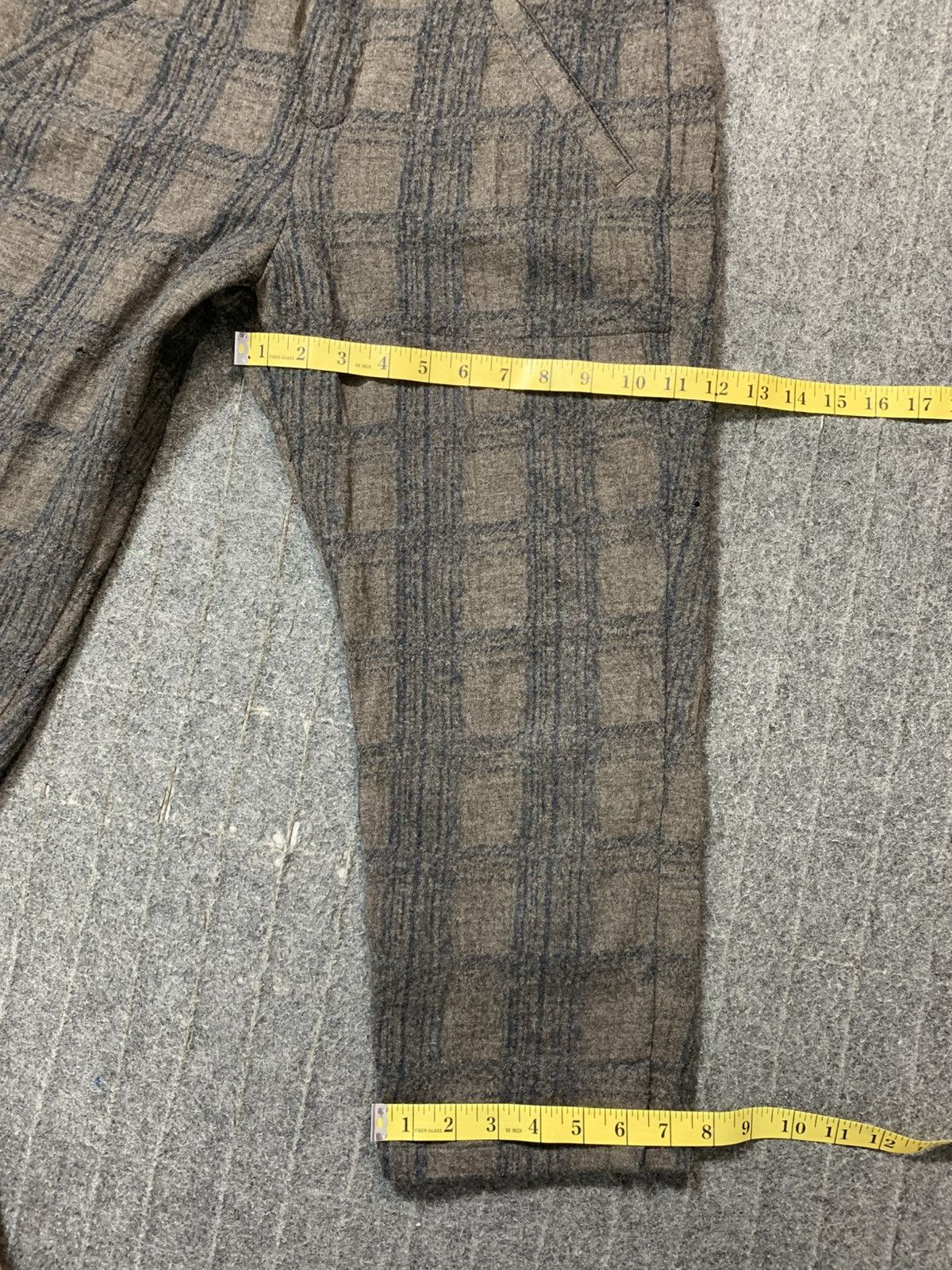 Issey Miyake Plantation Issey Miyake Chambray Pleated Checked Pan Size US 30 / EU 46 - 14 Thumbnail