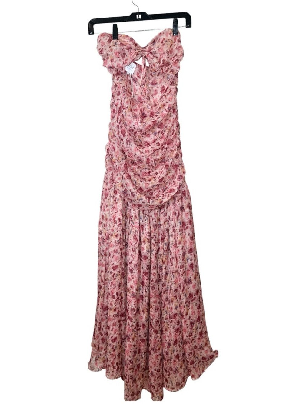 MISA Los Angeles MISA Los Angeles Monet Dress XS Pink Floral Strapless Maxi Size XS / US 0-2 / IT 36-38 - 5 Thumbnail