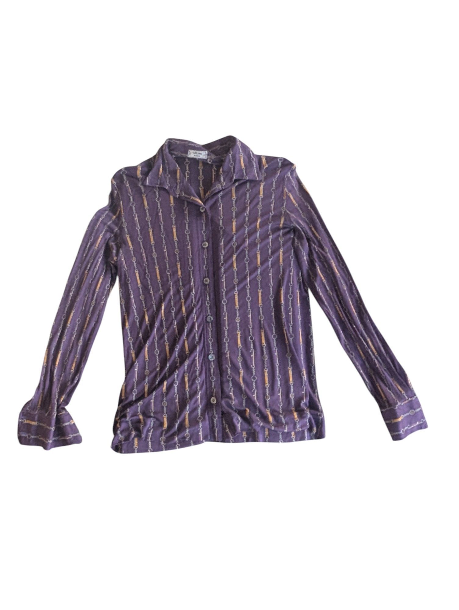 Celine Vintage 70 Celine Italy Silk Button Shirt Size US M / EU 48-50 / 2 - 1 Thumbnail