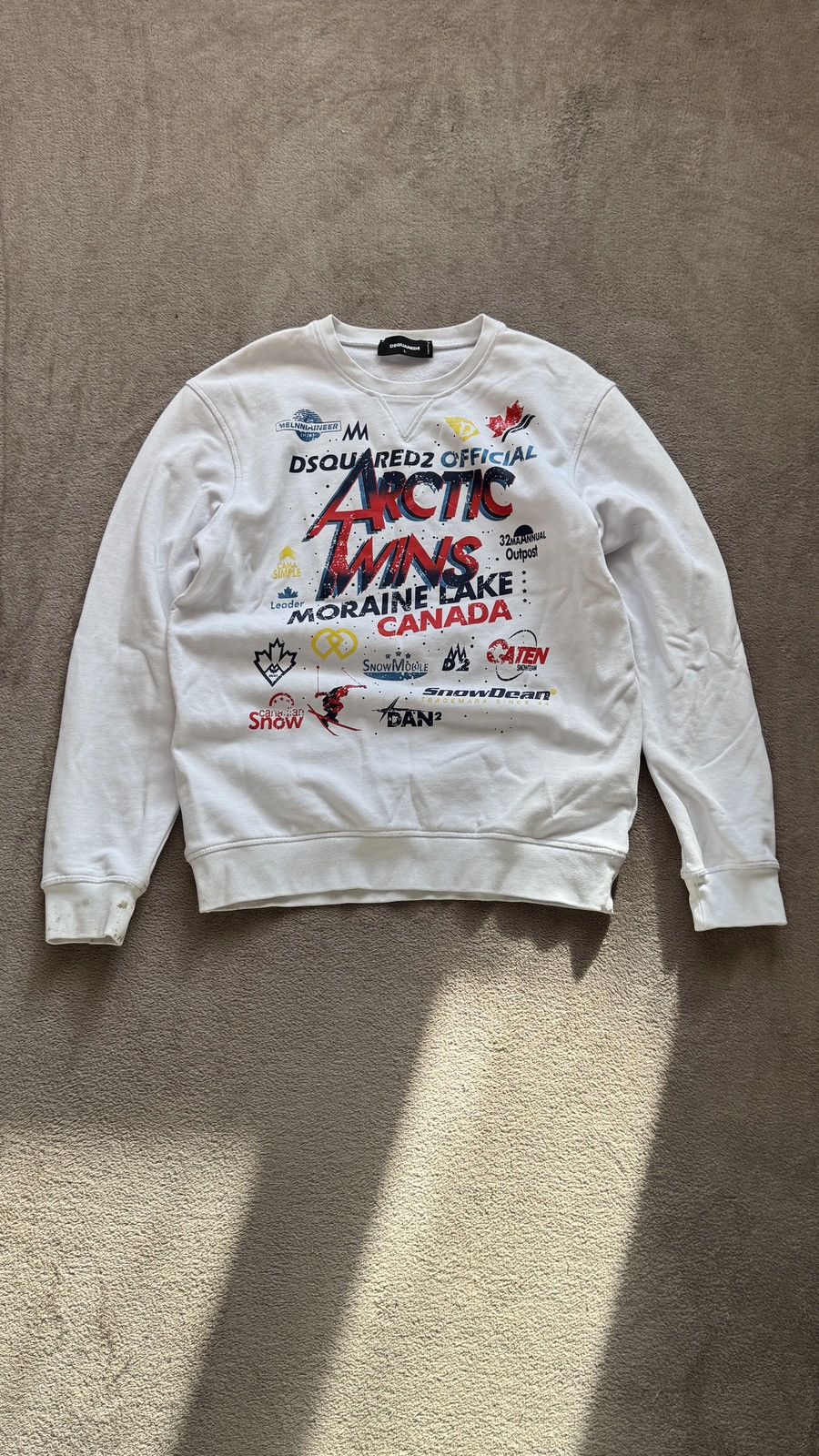 Dsquared2 Printed Big Logo Sweatshirt ysl diesel armani dirty Size US L / EU 52-54 / 3 - 1 Thumbnail