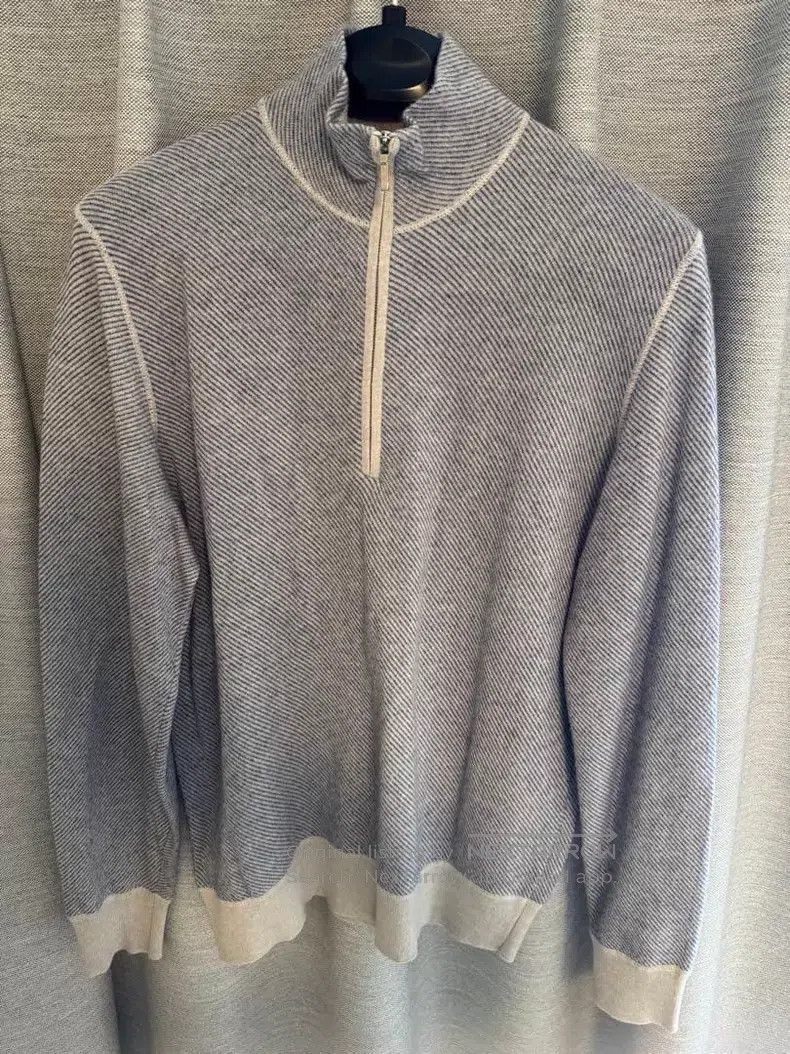 Loro Piana Loro Piana Men's Cashmere Zip Knit Sweater Size US M / EU 48-50 / 2 - 1 Thumbnail