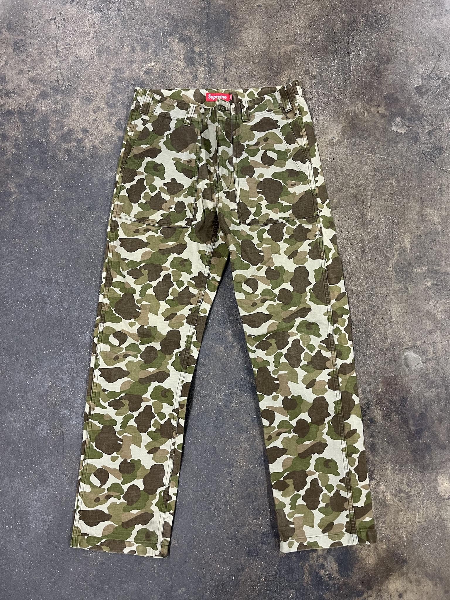 image of Duck Camo Front Pocket Pants in Green, Men's (Size 30)