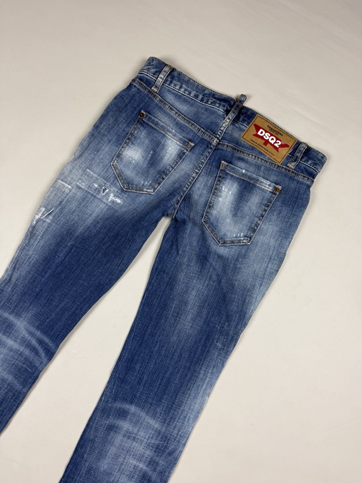 Dsquared2 Dsquared2 Medium Waist Flare Jean Distressed Denim Jeans Size 27" / US 4 / IT 40 - 18 Thumbnail
