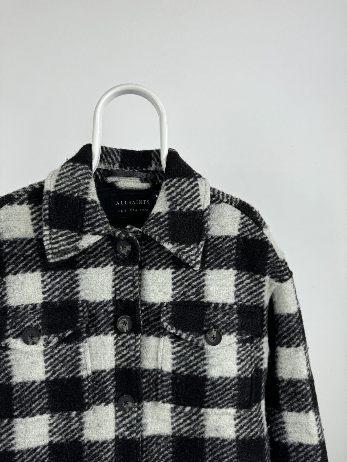 Allsaints All Saints Fenix Check Jacket Size S / US 4 / IT 40 - 2 Thumbnail