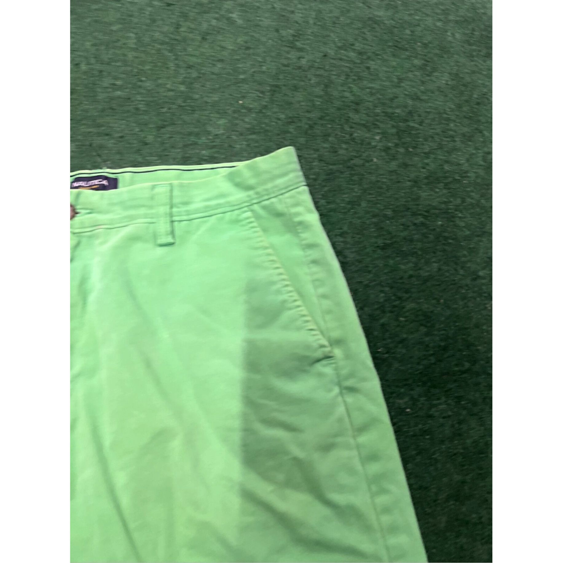 Nautica Nautica Shorts Men’s 32 Green The Deck Classic Fit Stretch Chino Cotton Size US 32 / EU 48 - 3 Thumbnail