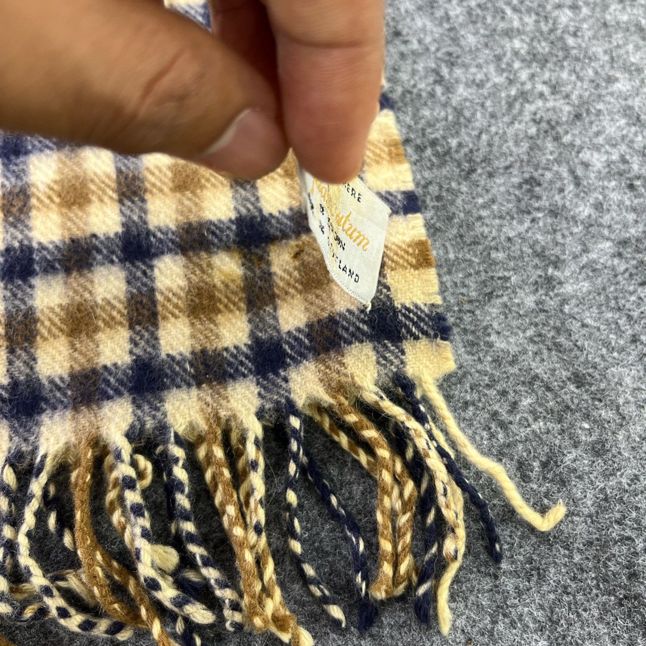 Aquascutum × Vintage Aquascutum Scarf / Muffler / Neckwear T105 Size ONE SIZE - 6 Thumbnail