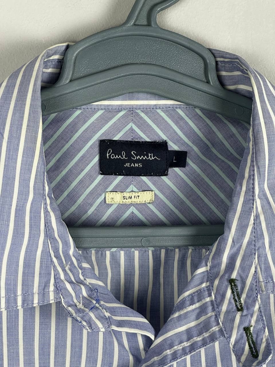 Paul Smith Paul Smith Designer Luxury Striped Cotton Shirt Size US L / EU 52-54 / 3 - 5 Thumbnail