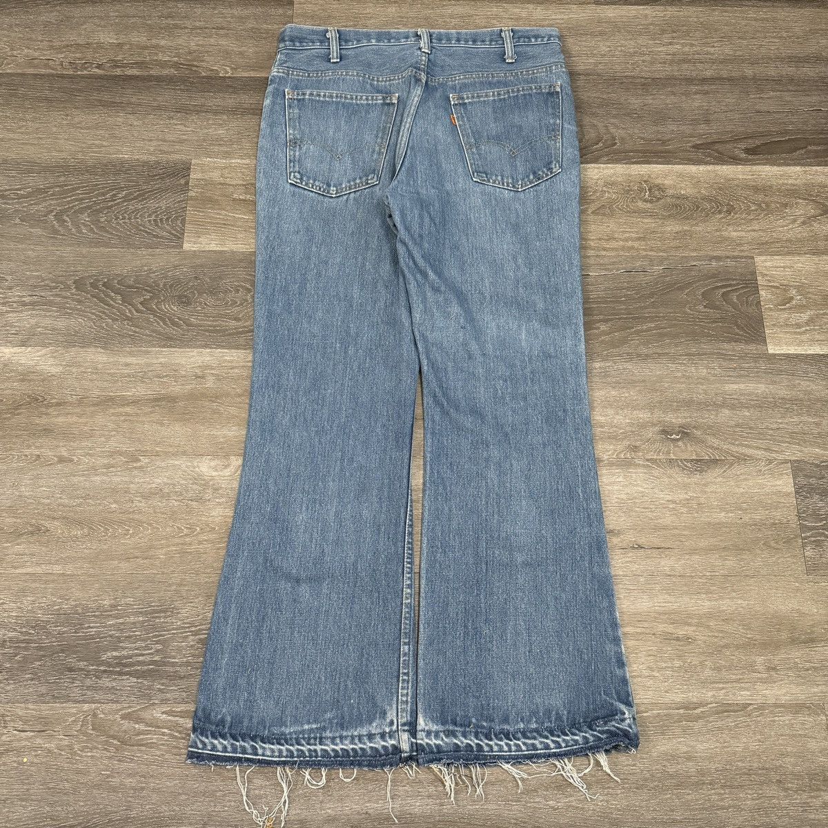 Japanese Brand × Levi's × Vintage Rare Vintage 1970s Levi’s 646 Bellbottom distressed Size US 34 / EU 50 - 1 Thumbnail