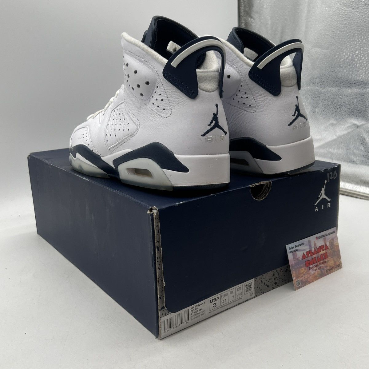Jordan Brand Air Jordan 6 midnight navy Size US 8 / EU 41 - 4 Thumbnail