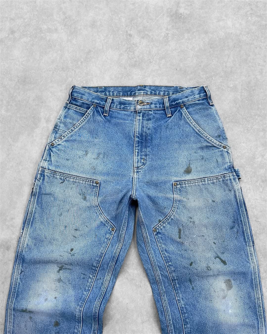 Carhartt Distressed Carhartt Douleknee Pant - B73 DST🥶 Size US 34 / EU 50 - 5 Thumbnail