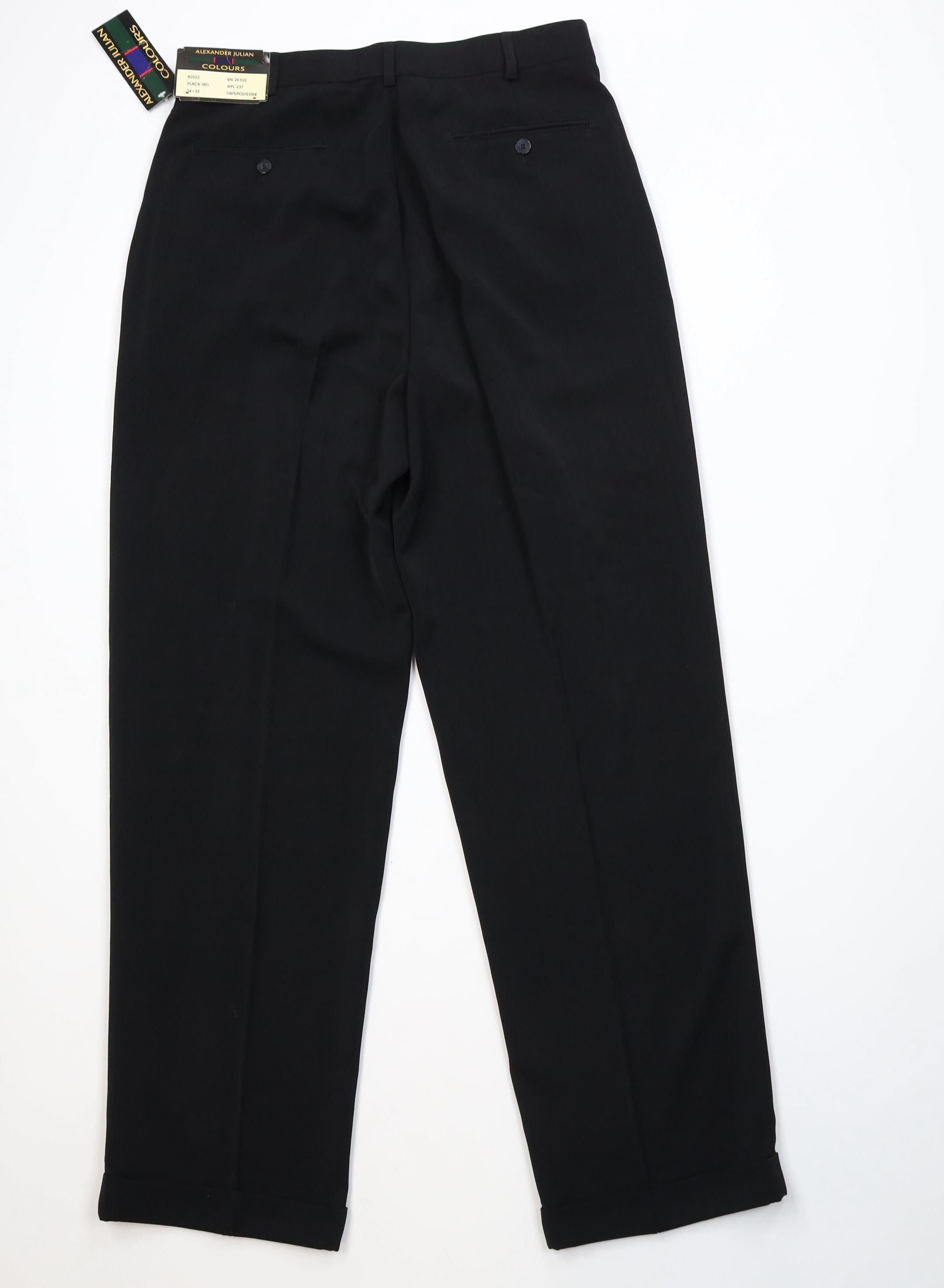 Vintage Deadstock Vintage 90s Streetwear Wide Leg Chino Pants Black Size US 34 / EU 50 - 11 Thumbnail