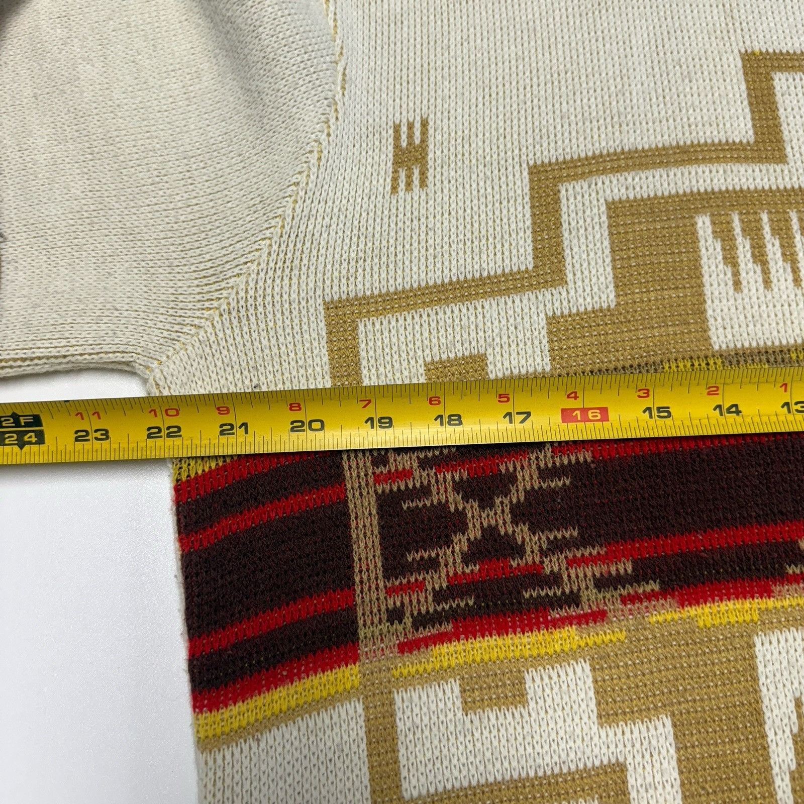 Vintage Vintage Victoria Dry Goods Aztec Sweater Adult Large White Size US L / EU 52-54 / 3 - 8 Thumbnail