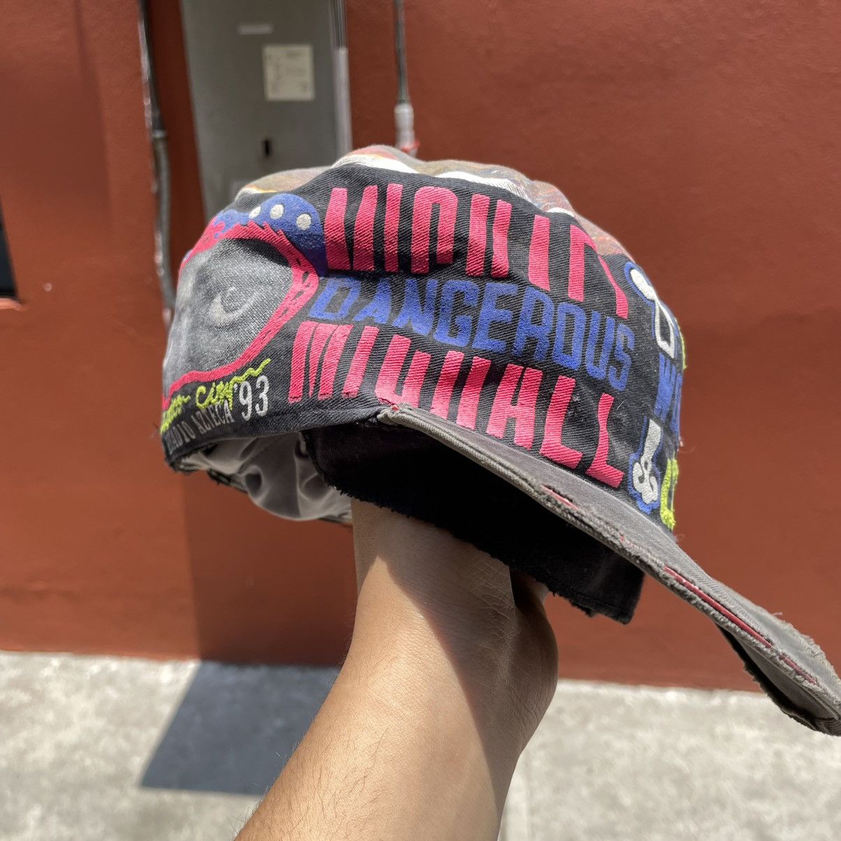 Michael Jackson Vintage 1993 Dangerous tour Michael Jackson Cap Size ONE SIZE - 8 Thumbnail