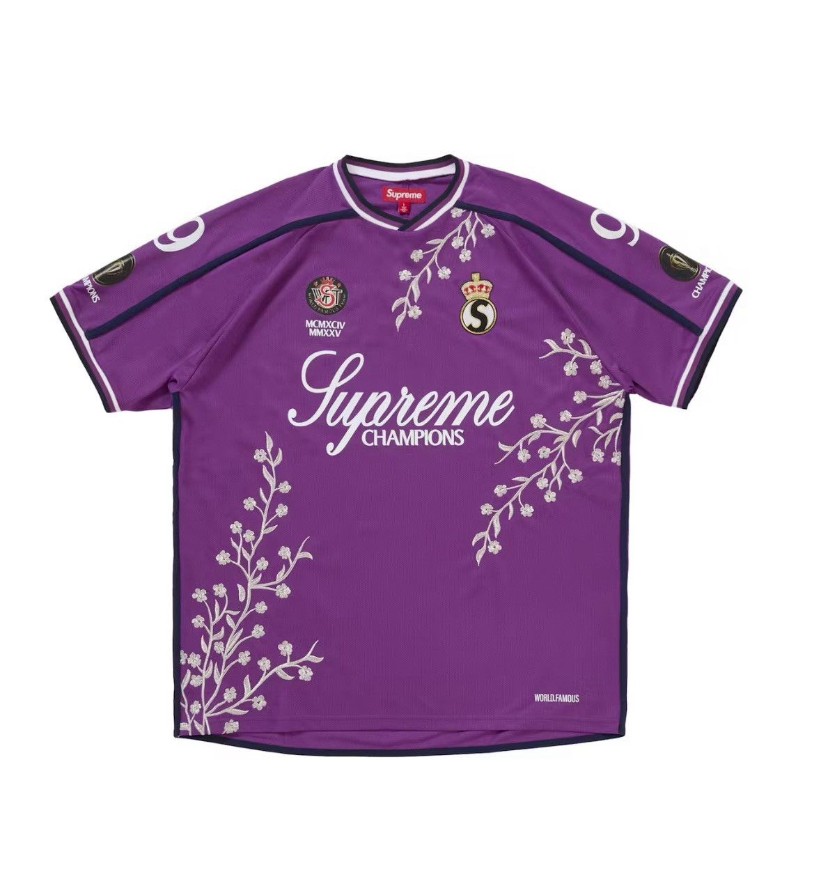 Supreme Supreme Floral Soccer Jersey - Black | Grailed