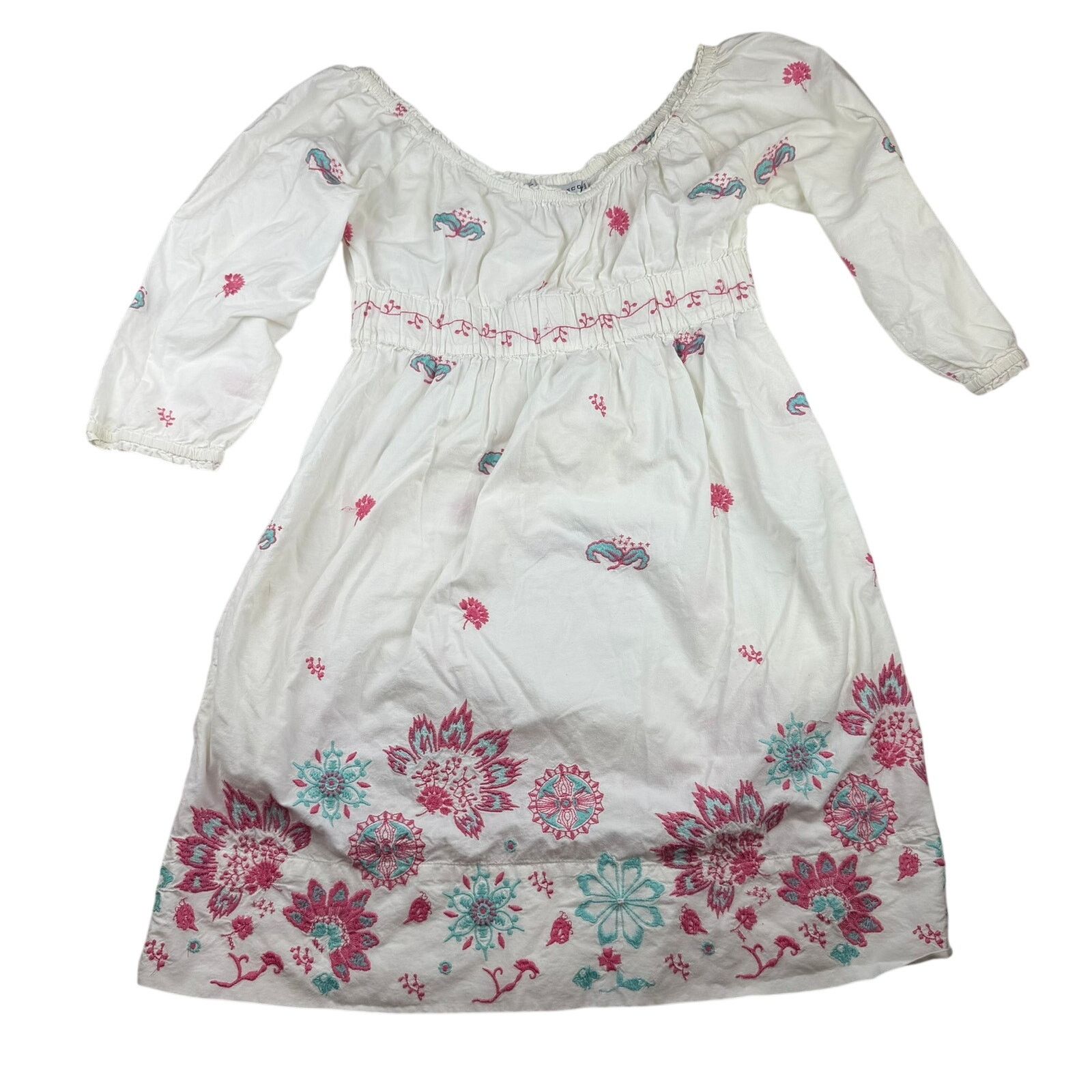 Gretchen Scott Gretchen Scott Designs White Embroidered Dress S Size S / US 4 / IT 40 - 2 Thumbnail