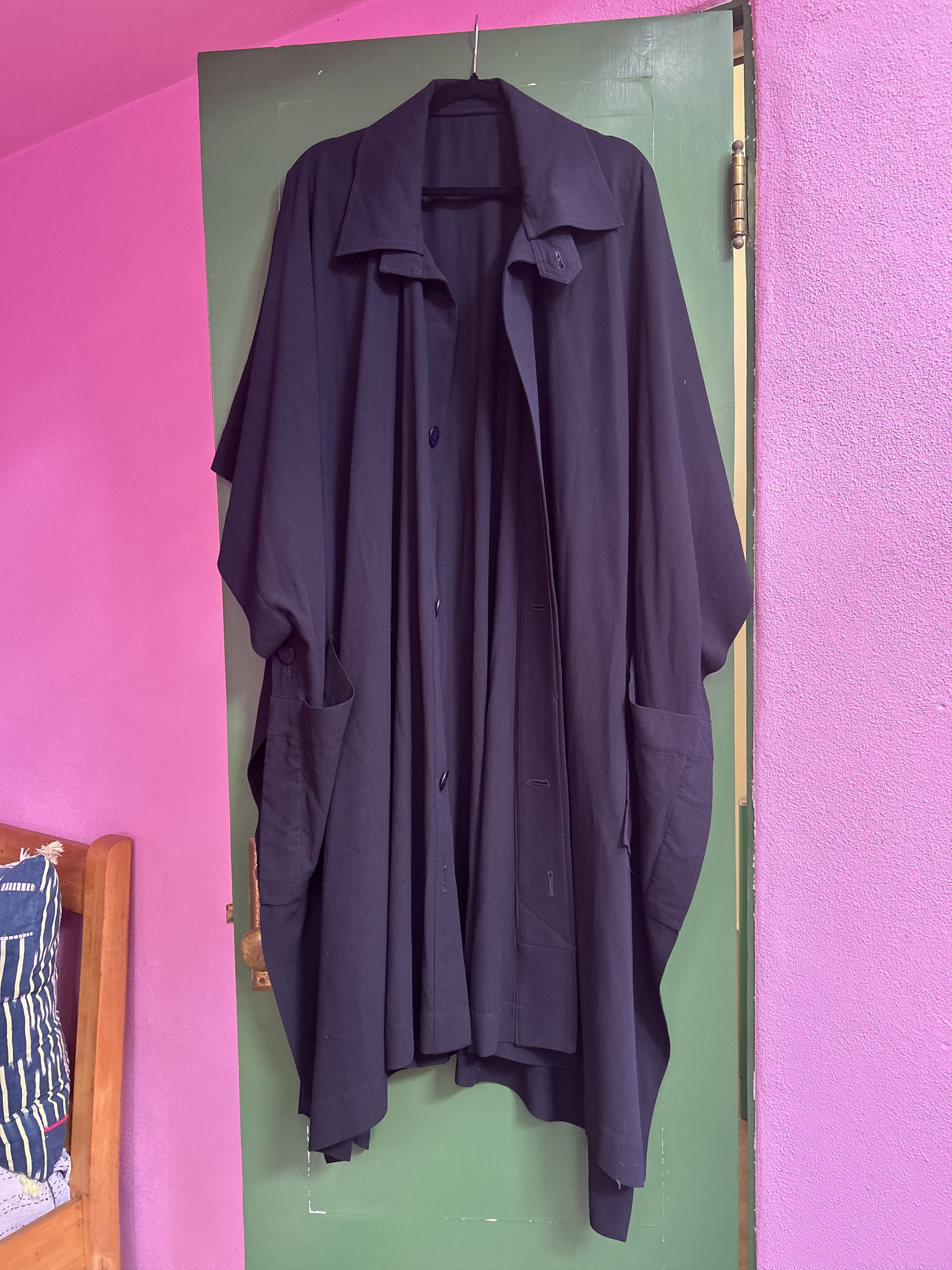 Issey Miyake Issey Miyake Men S/S 2017 Runway Look 38 — Cape-Style Jacket Size US L / EU 52-54 / 3 - 10 Thumbnail