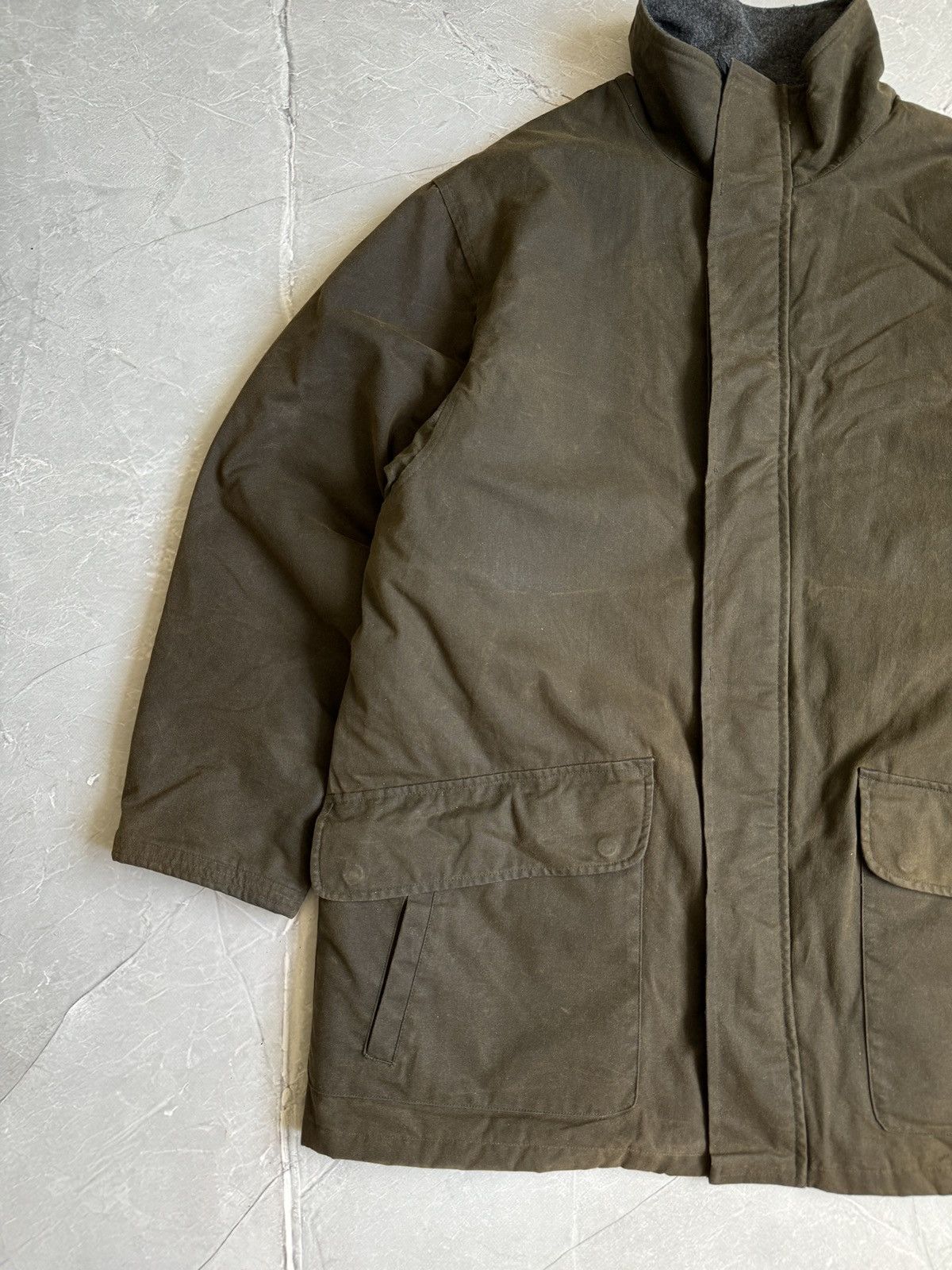 Polo Ralph Lauren Vintage 90s Polo Ralph Lauren Waxed Coat Khaki Size US L / EU 52-54 / 3 - 3 Thumbnail