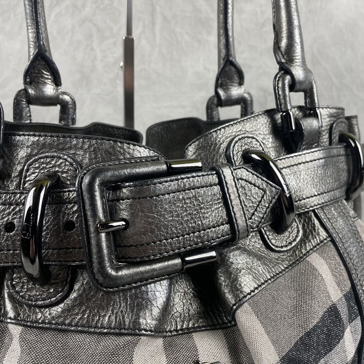 Burberry Nova Check Shoulder Bag Belt Buckle Y2K