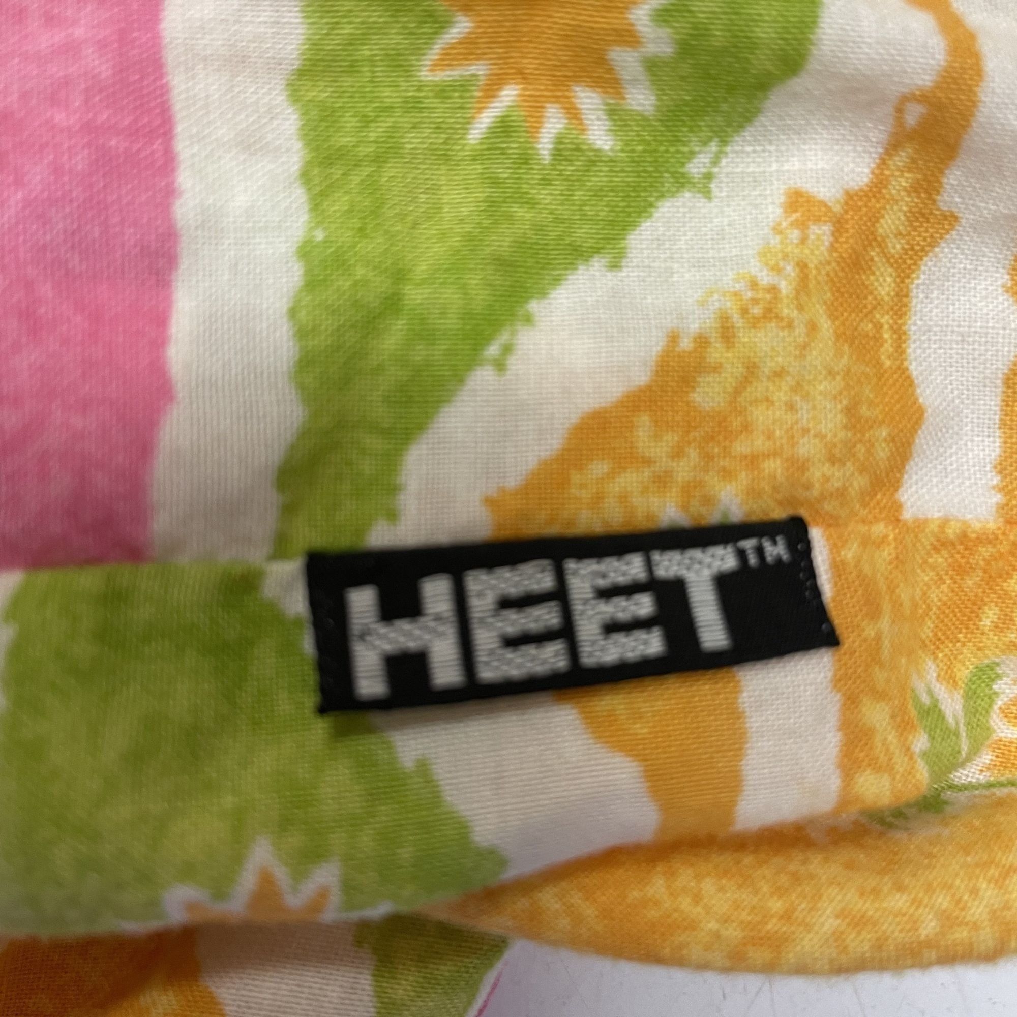 Other Vtg HEET NEON Pink Orange PINEAPPLES Loop Collar Shirt Size US L / EU 52-54 / 3 - 7 Thumbnail
