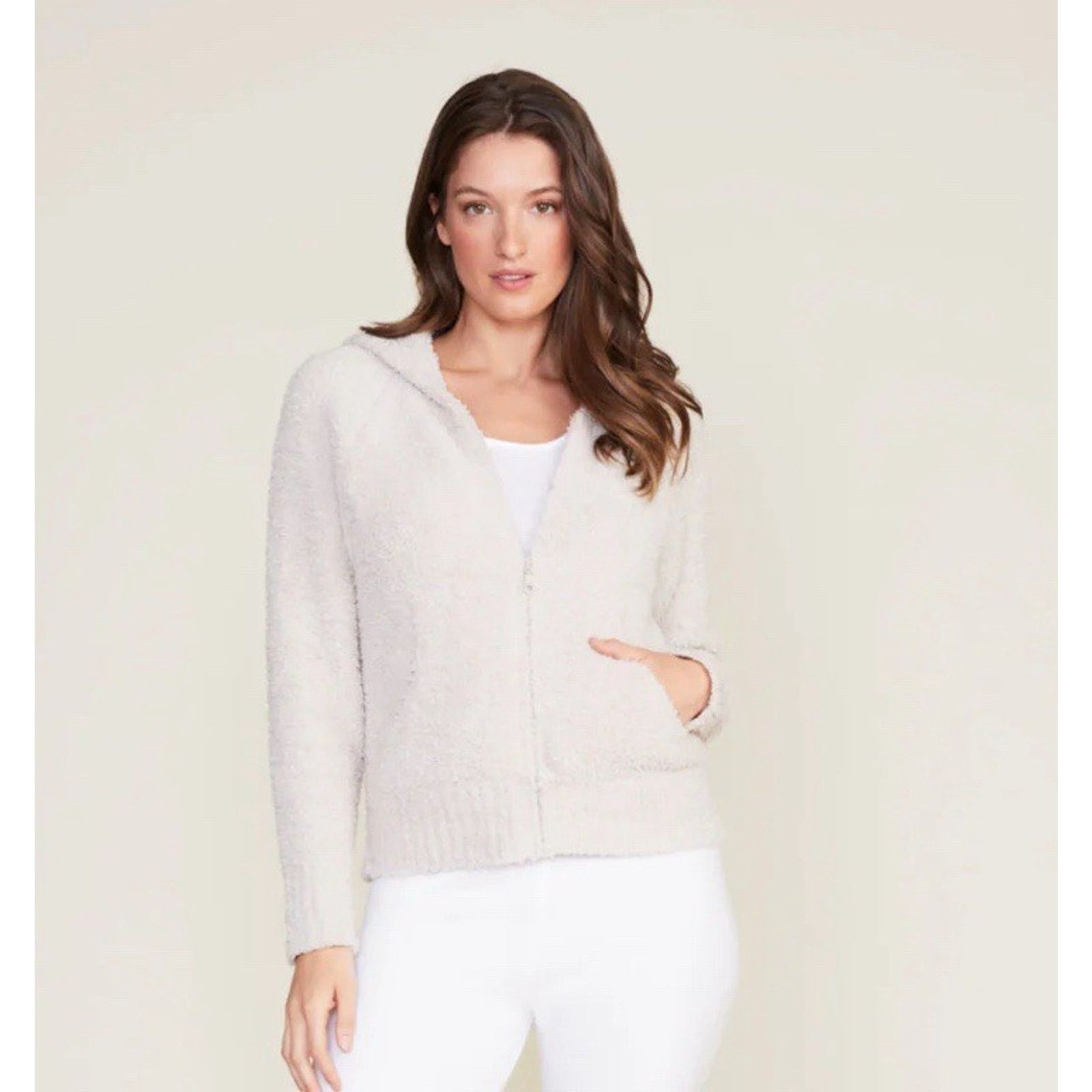 & Other Stories BAREFOOT DREAMS Cozy Long sleeve Flufy pile Zip Up L A000988 Size US L / EU 52-54 / 3 - 1 Thumbnail