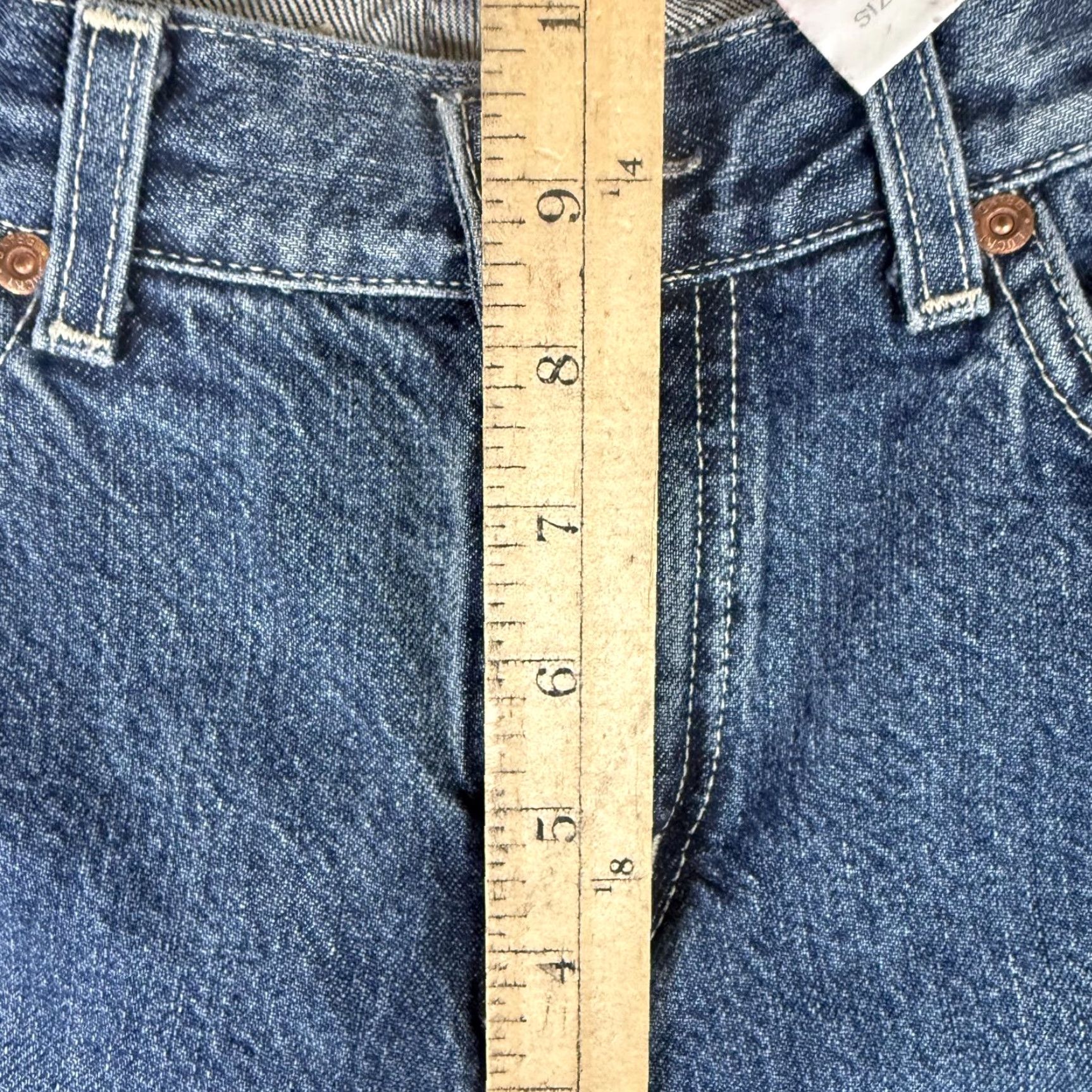 Lucky Brand VINTAGE Lucky Brand Jeans Dungarees Women 10/30 Peanut Pant Long Length Blue NOS Women 10/30 Regular Size Pants Jeans Mens/Girls? Size 32" / US 10 / IT 46 - 7 Thumbnail