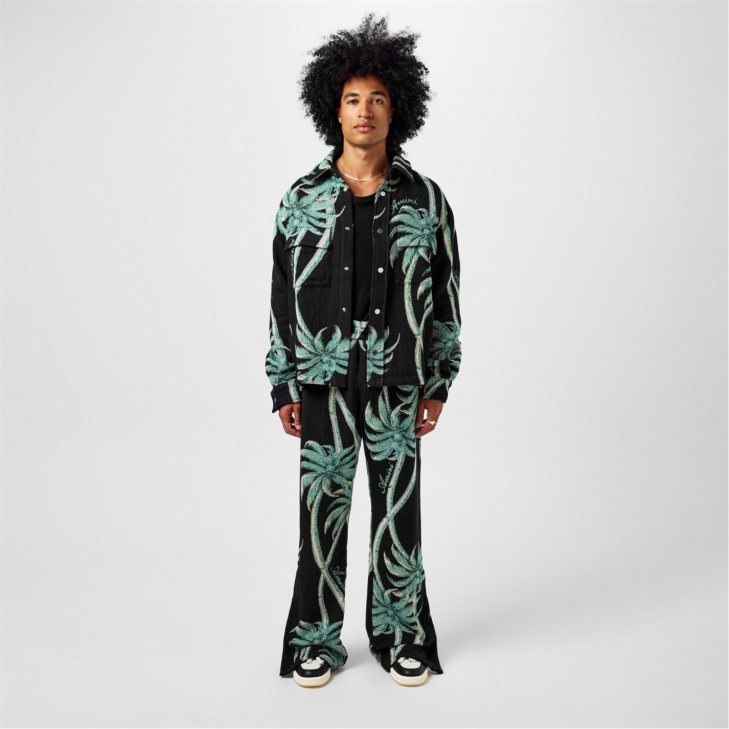 Amiri AMIRI Twisted Palms Tapestry Flared Trousers Size US 32 / EU 48 - 5 Thumbnail