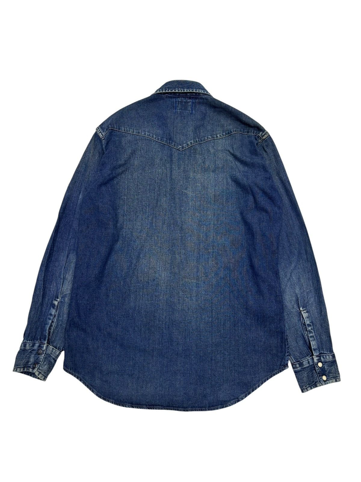 Blue Blue Japan BLUE BLUE JAPAN 🇯🇵 DOUBLE POCKET WESTERN DENIM SHIRT Size US M / EU 48-50 / 2 - 8 Thumbnail