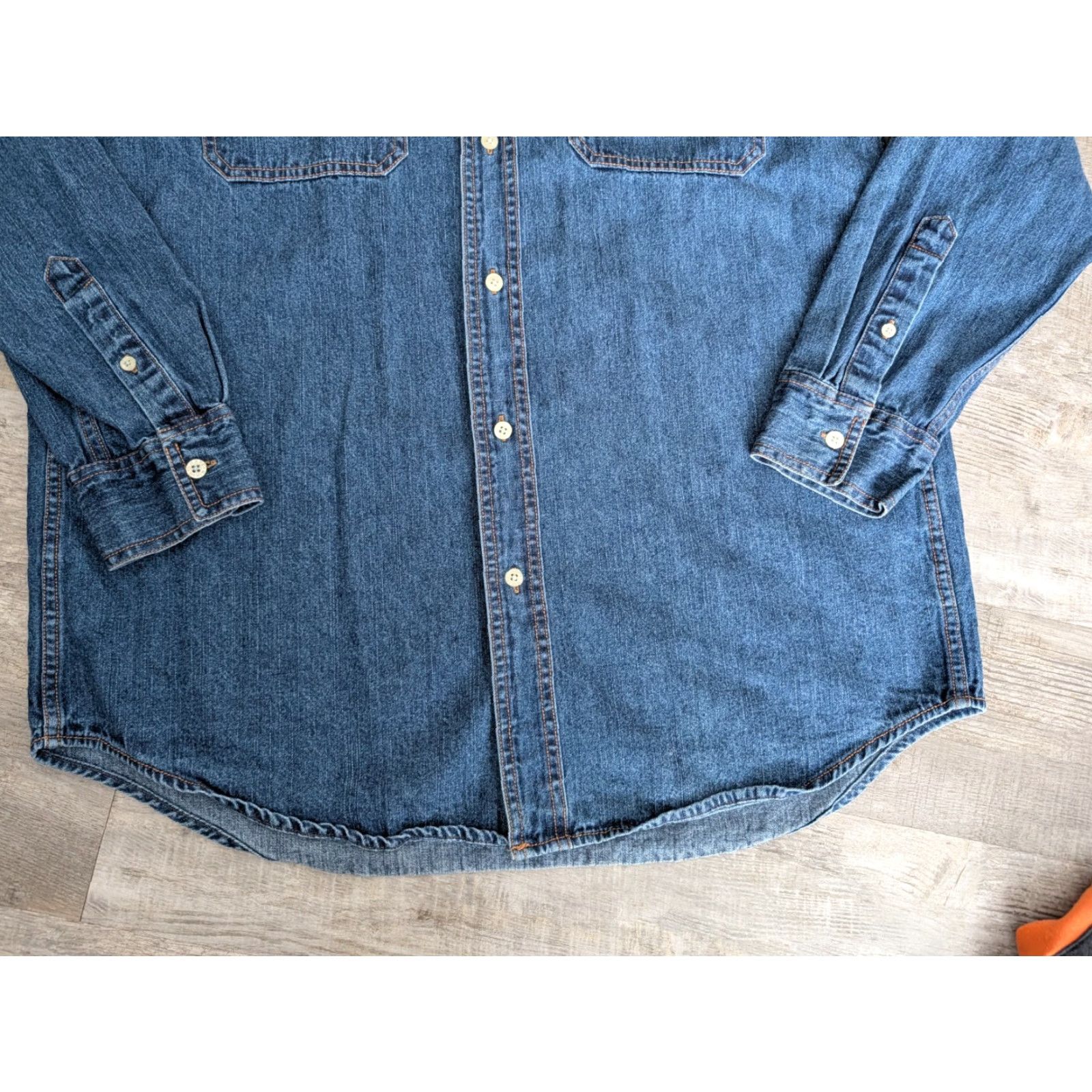 Chaps VINTAGE Chaps Ralph Lauren Shirt Denim Blue Button-Up Mens M Long Sleeve Size US M / EU 48-50 / 2 - 4 Thumbnail