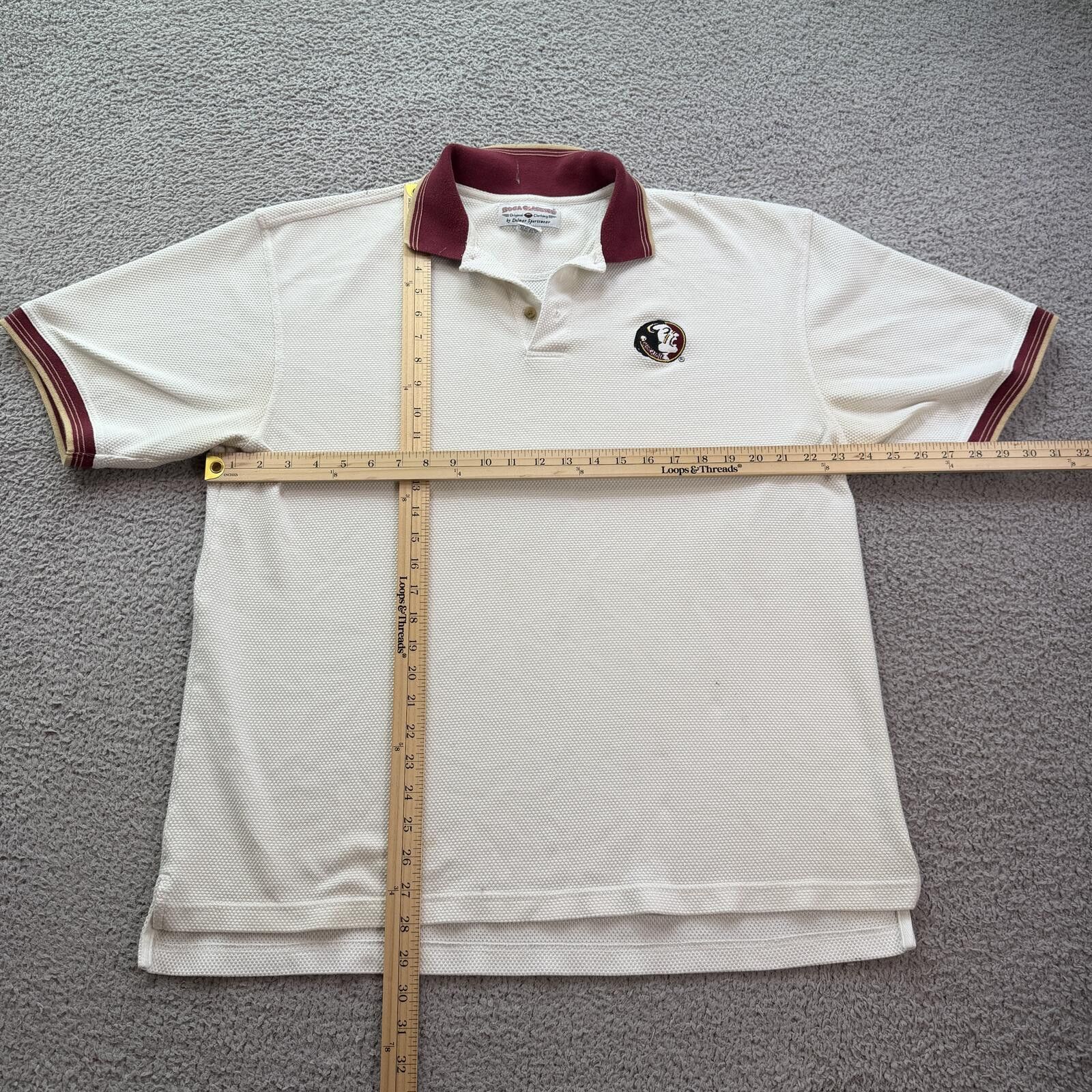 Other Vintage Florida State Seminoles Textured Polo Shirt XL FSU Size US XL / EU 56 / 4 - 3 Thumbnail