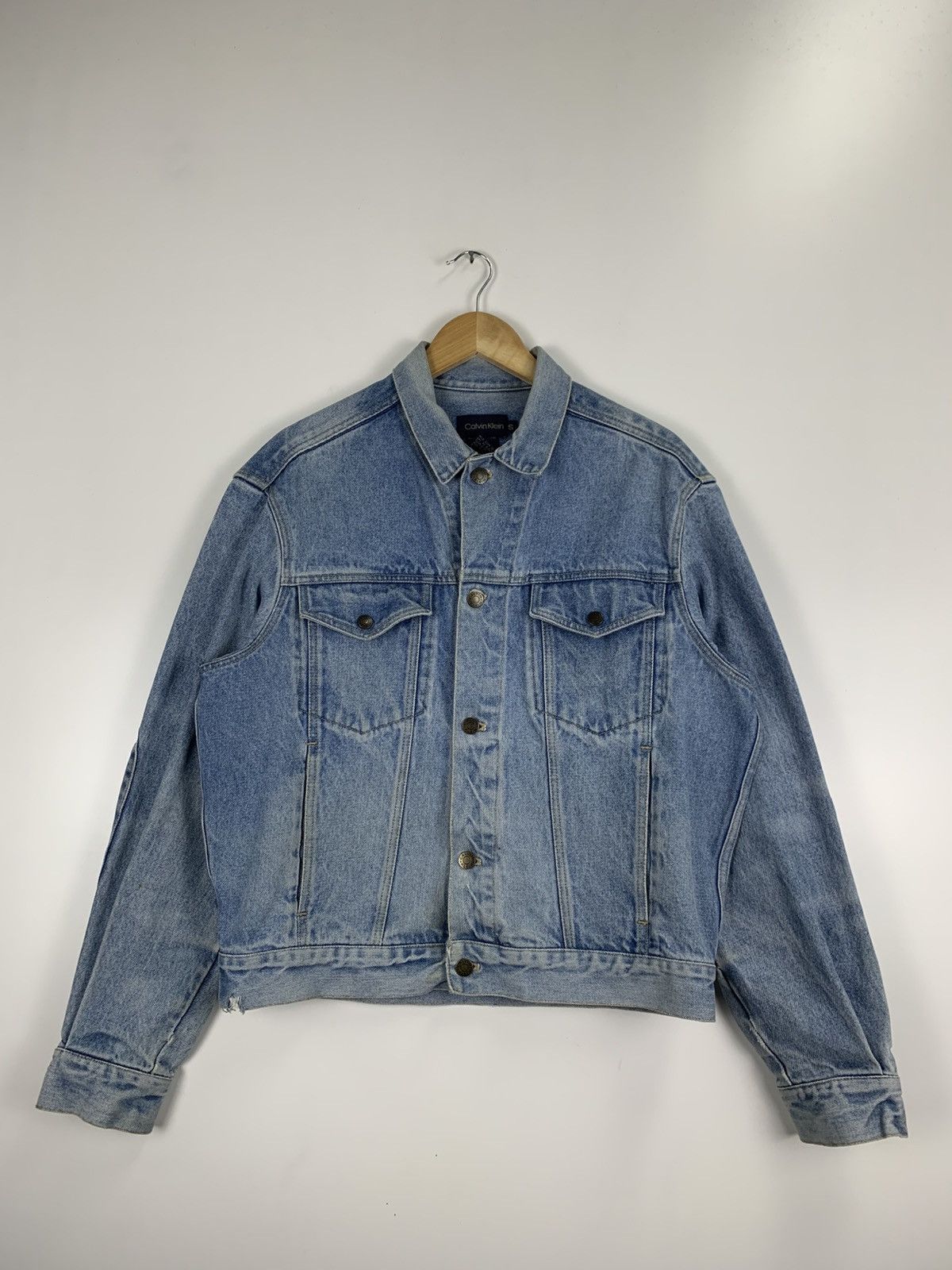 Calvin Klein × Vintage Vintage Calvin Klein Denim Jacket Size US S / EU 44-46 / 1 - 2 Thumbnail