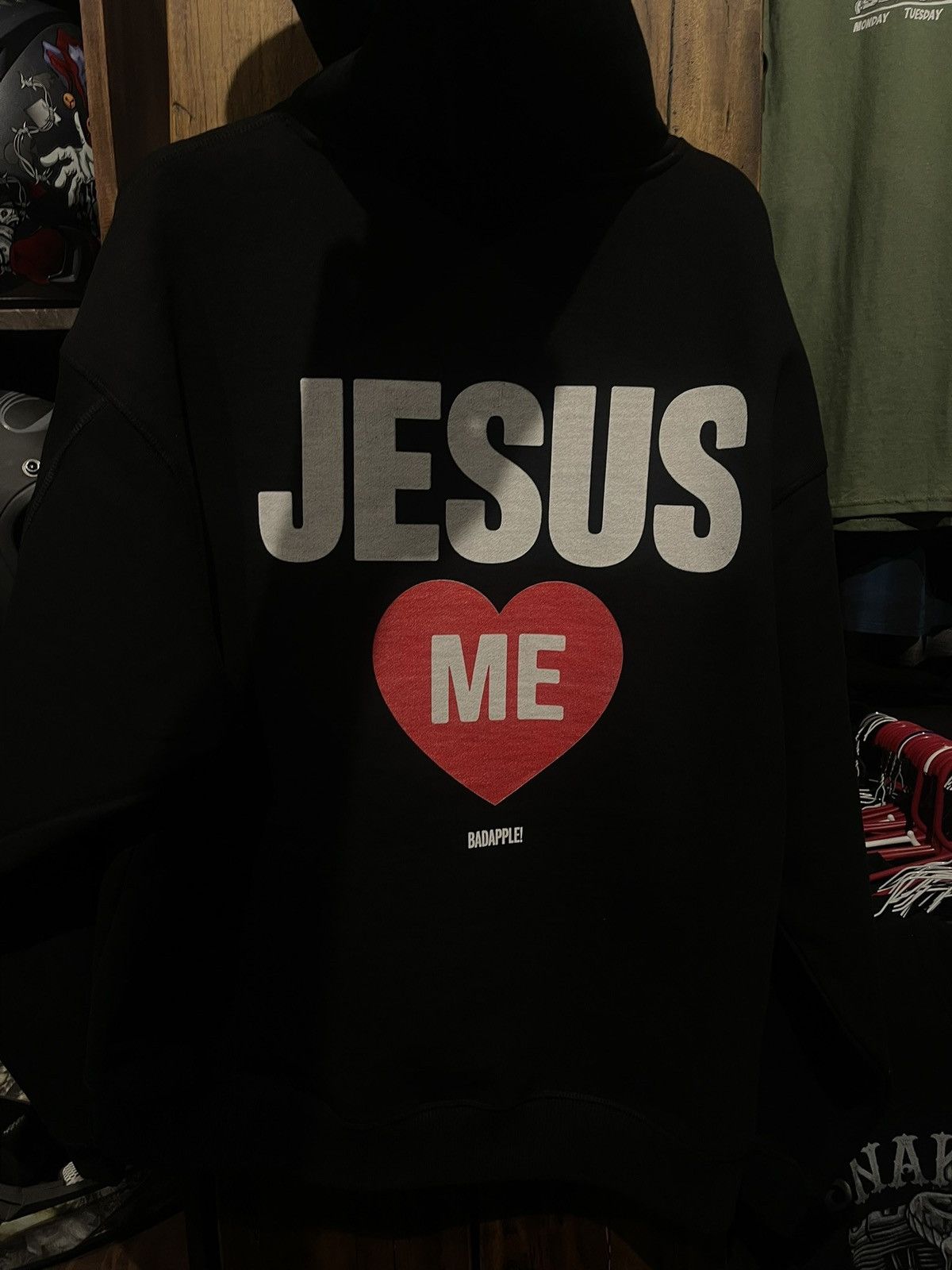 Other Jesus Loves Me Skull 450 GSM Black Hoodie Sweatshirt Size US XL / EU 56 / 4 - 2 Thumbnail