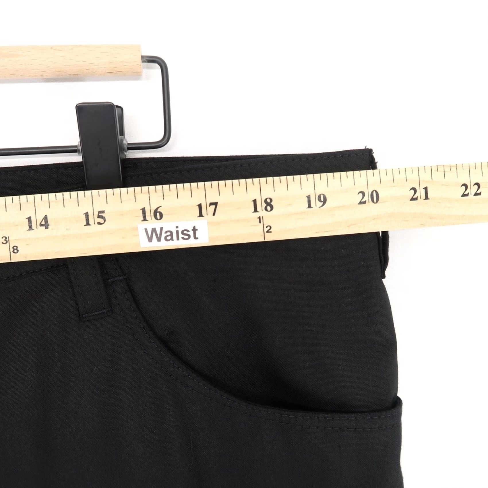 Vintage Meyer Slim Pants Mens Black Wool Blend Stretch Chino Five Pocket 40x32 Size US 40 / EU 56 - 7 Thumbnail