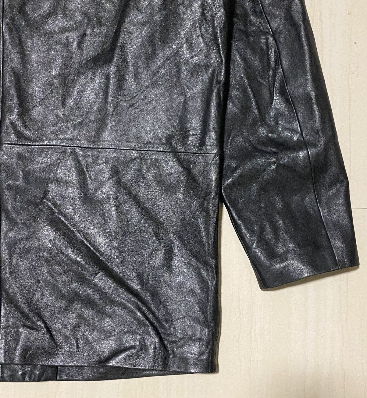 Balenciaga Balenciaga - 1997 Leather Zip-up Jacket Size US L / EU 52-54 / 3 - 14 Thumbnail