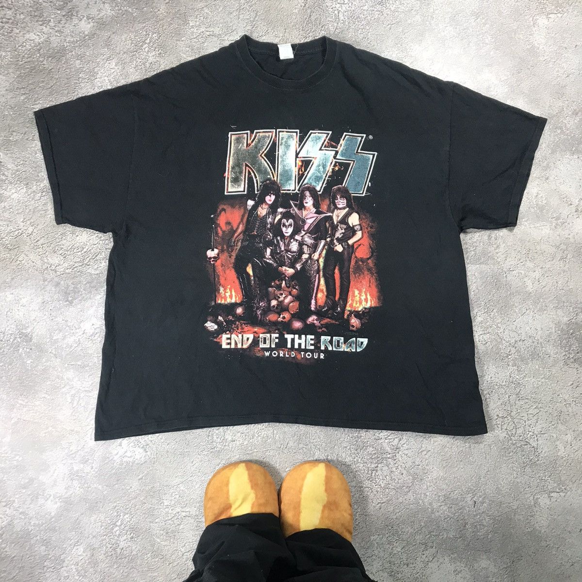 Vintage Vintage 90s Kiss Band Tee Graphic Punk Rock Grunge Slim XXL Size US XXL / EU 58 / 5 - 1 Thumbnail