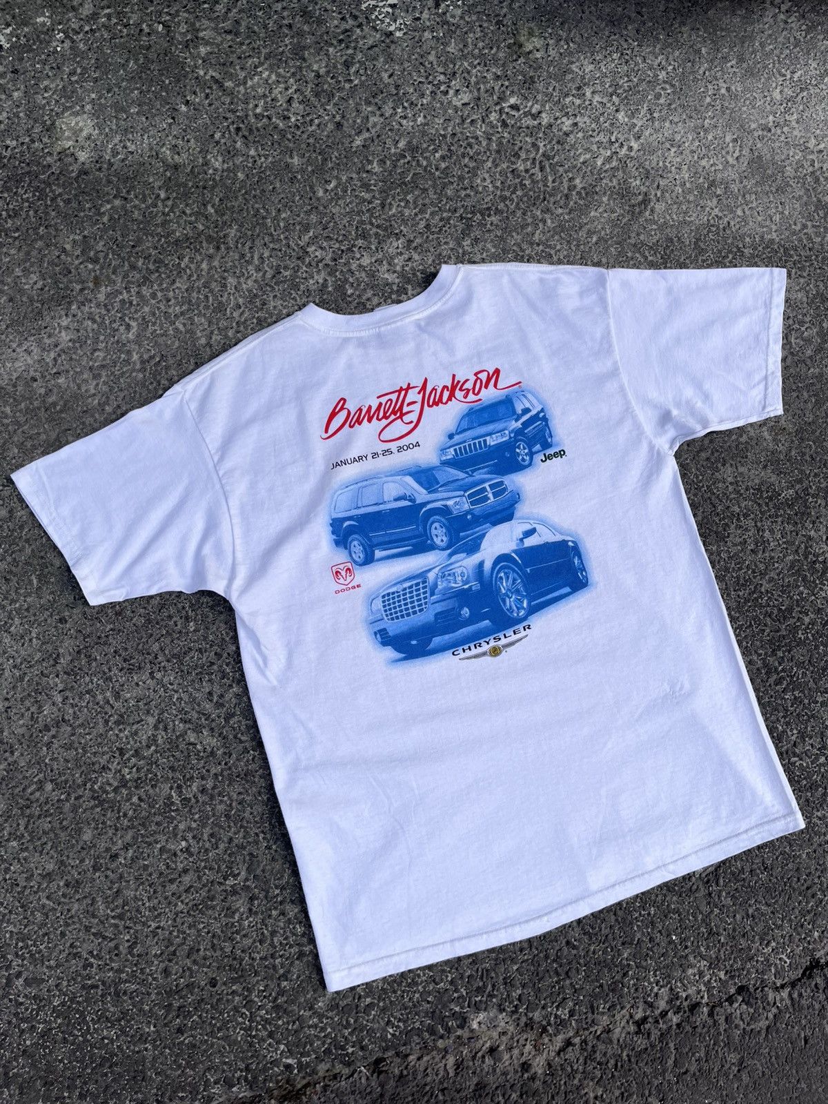 Vintage 2004 BARRET JACKSON PROMO TEE 🐑 Size US XL / EU 56 / 4 - 5 Thumbnail