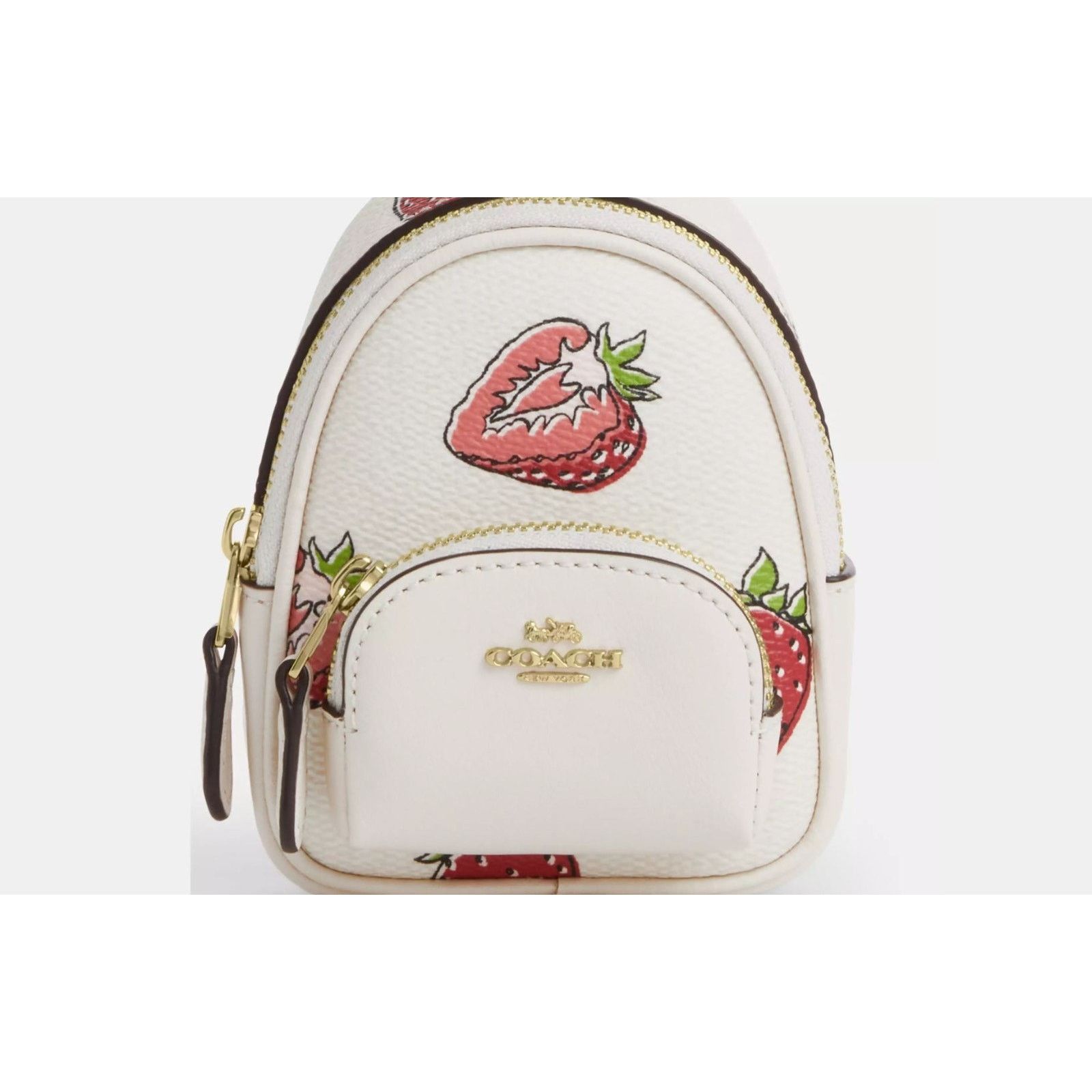 Coach Coach CAO93 Mini Court Backpack Bag Charm Strawberry V2 Size ONE SIZE - 6 Thumbnail