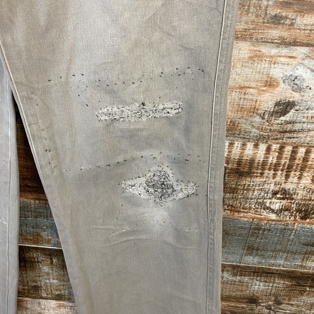 Wrangler DL Wrangler Gray ripped distressed cargo Casual Pants #C776 Size US 32 / EU 48 - 10 Thumbnail