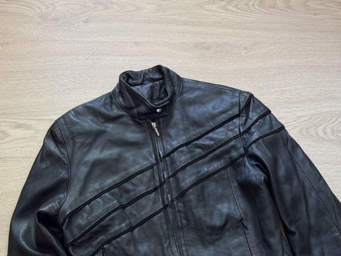 Genuine Leather Vintage 90-00’s Genuine Leather Women’s Moto Racing Jacket Size M / US 6-8 / IT 42-44 - 2 Thumbnail